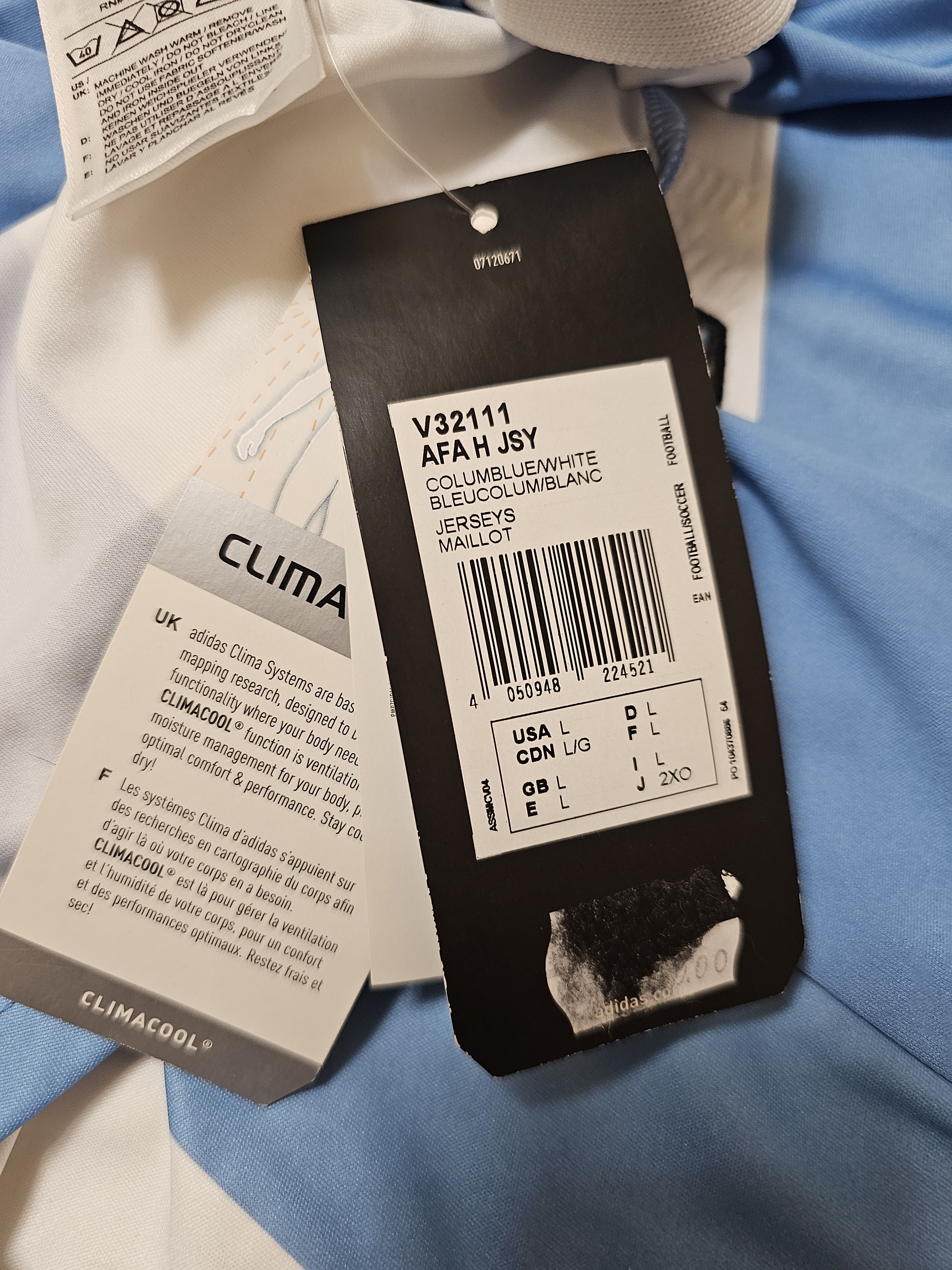 Adidas × Vintage ARGENTINA 2011 2013 HOME FOOTBALL SHIRT SOCCER JERSEY Size US L / EU 52-54 / 3 - 7 Thumbnail