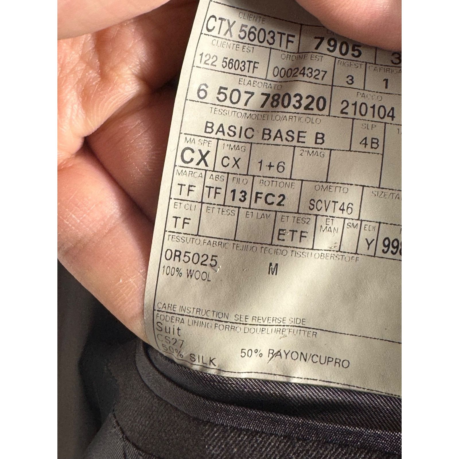Tom Ford Tom Ford for Billy Joel Charcoal Wool Suit Jacket 50C 40S Size 40S - 4 Thumbnail