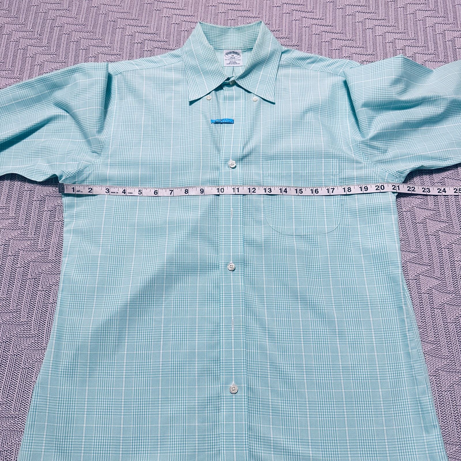 Brooks Brothers Brooks Brothers green plaid slim fit button down Size US M / EU 48-50 / 2 - 6 Thumbnail