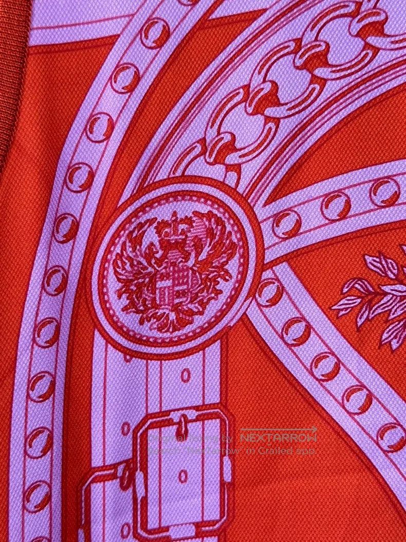 Hermes Hermes Silk blend chain pattern dress, silk and cotton ble Size XXS / US 00 / IT 34 - 5 Thumbnail