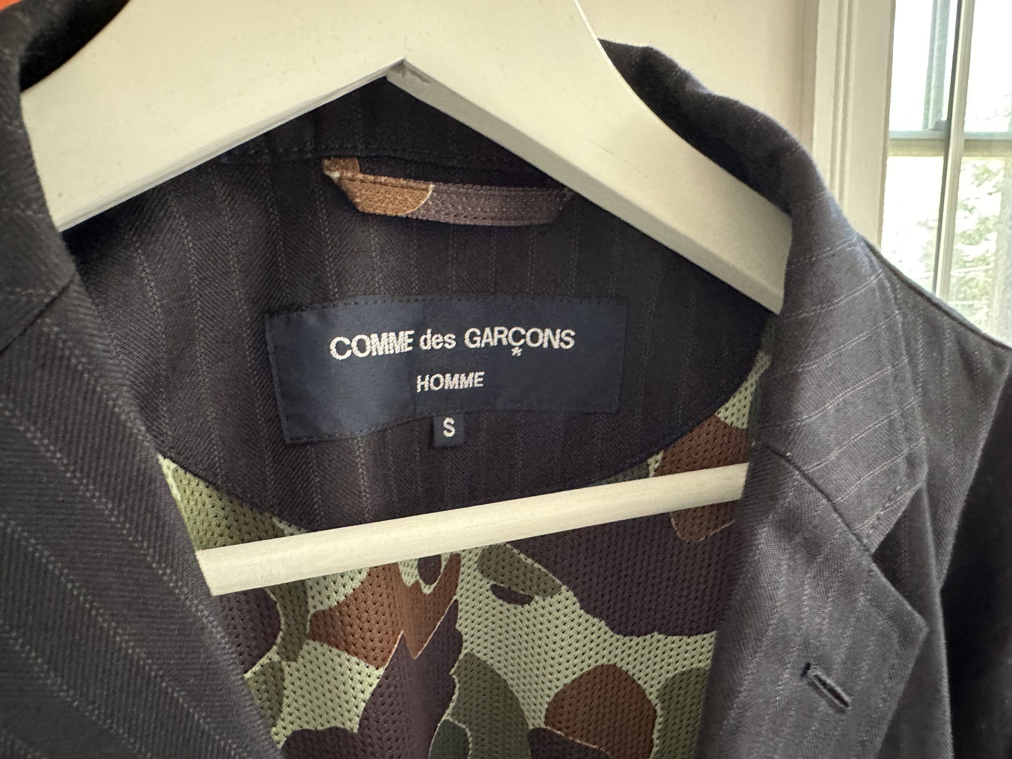 Comme des Garcons Homme COMME DES GARÇONS HOMME Navy PinStripe Blazer Size US S / EU 44-46 / 1 - 5 Thumbnail