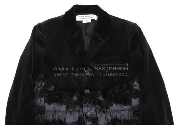 Comme des Garcons Comme des Garcons Black vintage lace velvet blazer top Size XS / US 0-2 / IT 36-38 - 5 Thumbnail