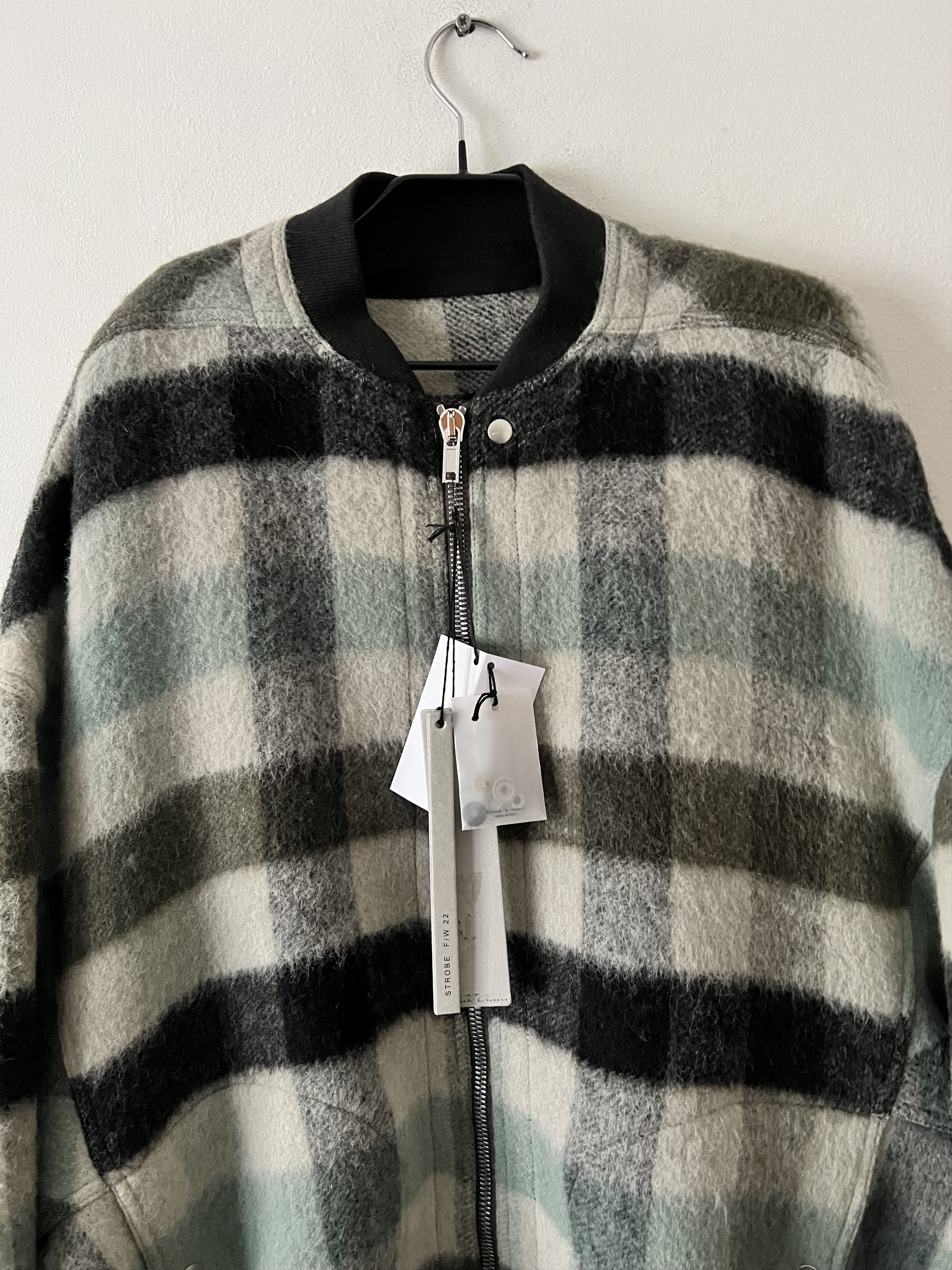 Rick Owens Jumbo Peter Flight Pearl Plaid Size US M / EU 48-50 / 2 - 4 Thumbnail
