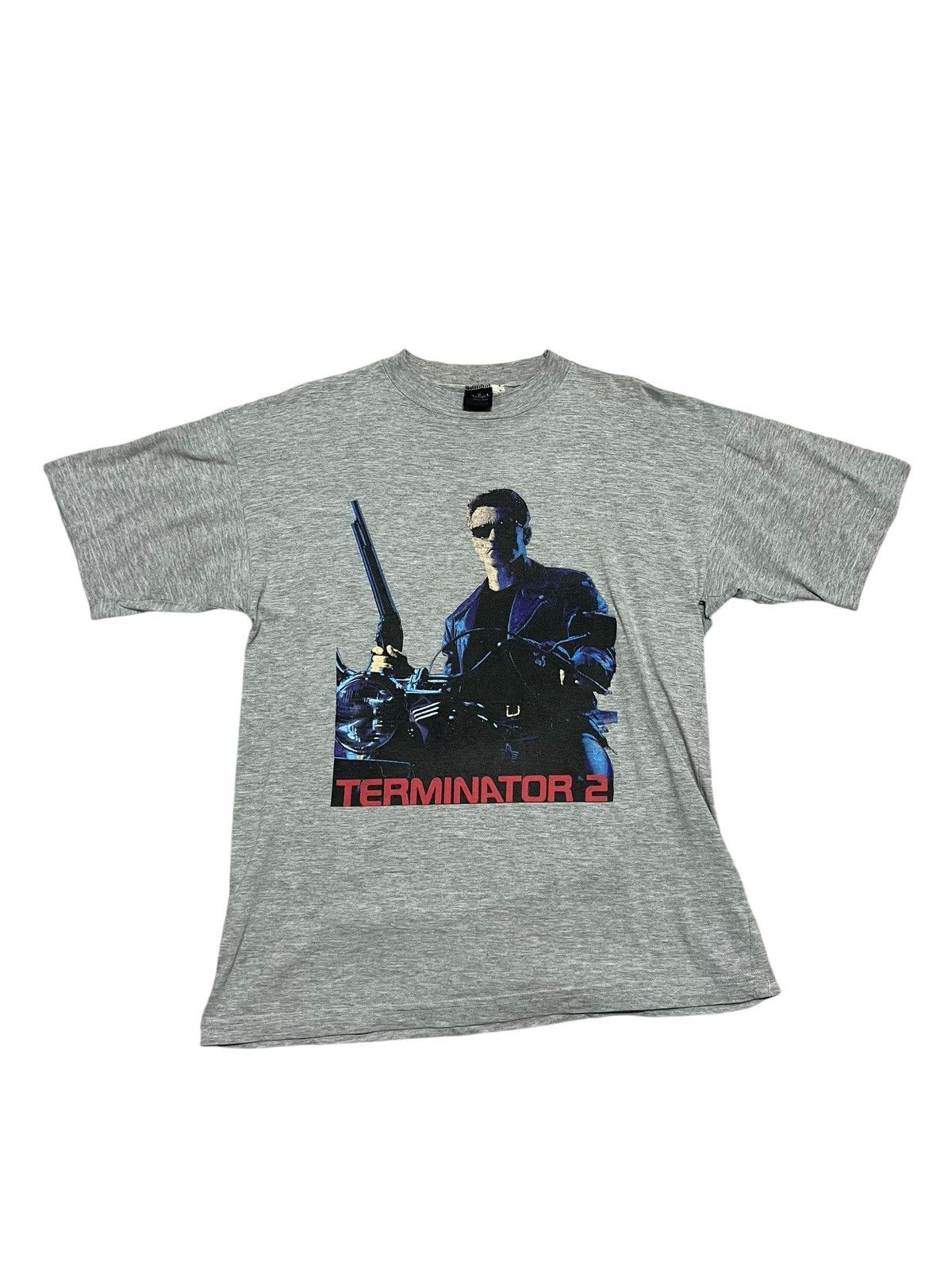 Vintage Vintage Terminator 2 90s Movie Graphic Promo T-shirt Size US L / EU 52-54 / 3 - 1 Thumbnail