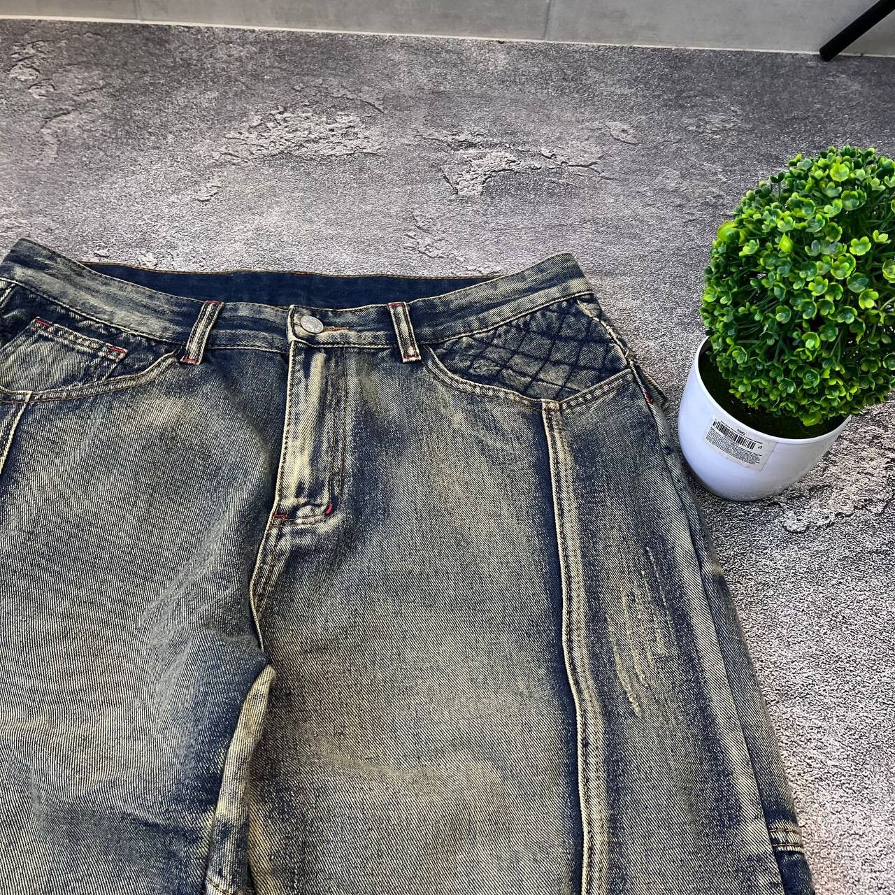Hysteric Glamour Jeans Dirty Pants Faded Crash Denim Thrashed Y2K Distressed Size US 33 - 14 Thumbnail
