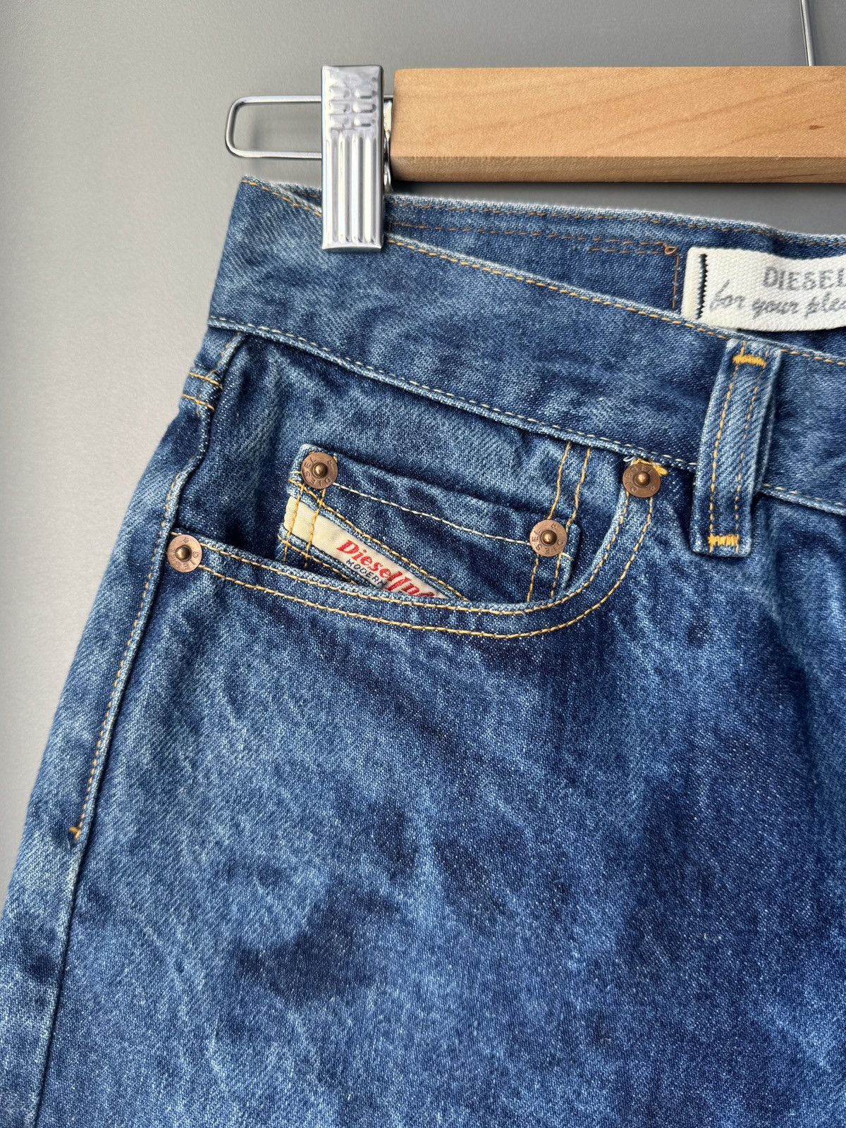 Diesel × Vintage Diesel Washed Blue Basic Jeans Shorts Size 30" / US 8 / IT 44 - 2 Thumbnail