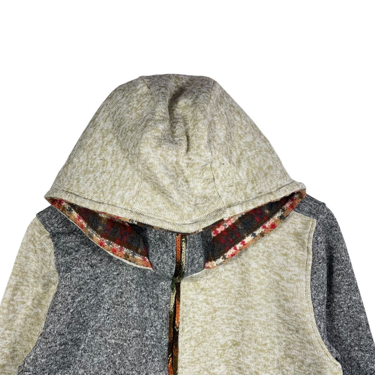 Vintage Titicaca Patchwork Knit Hoodie Jacket Ethnic Pattern Fleece Size US M / EU 48-50 / 2 - 5 Thumbnail