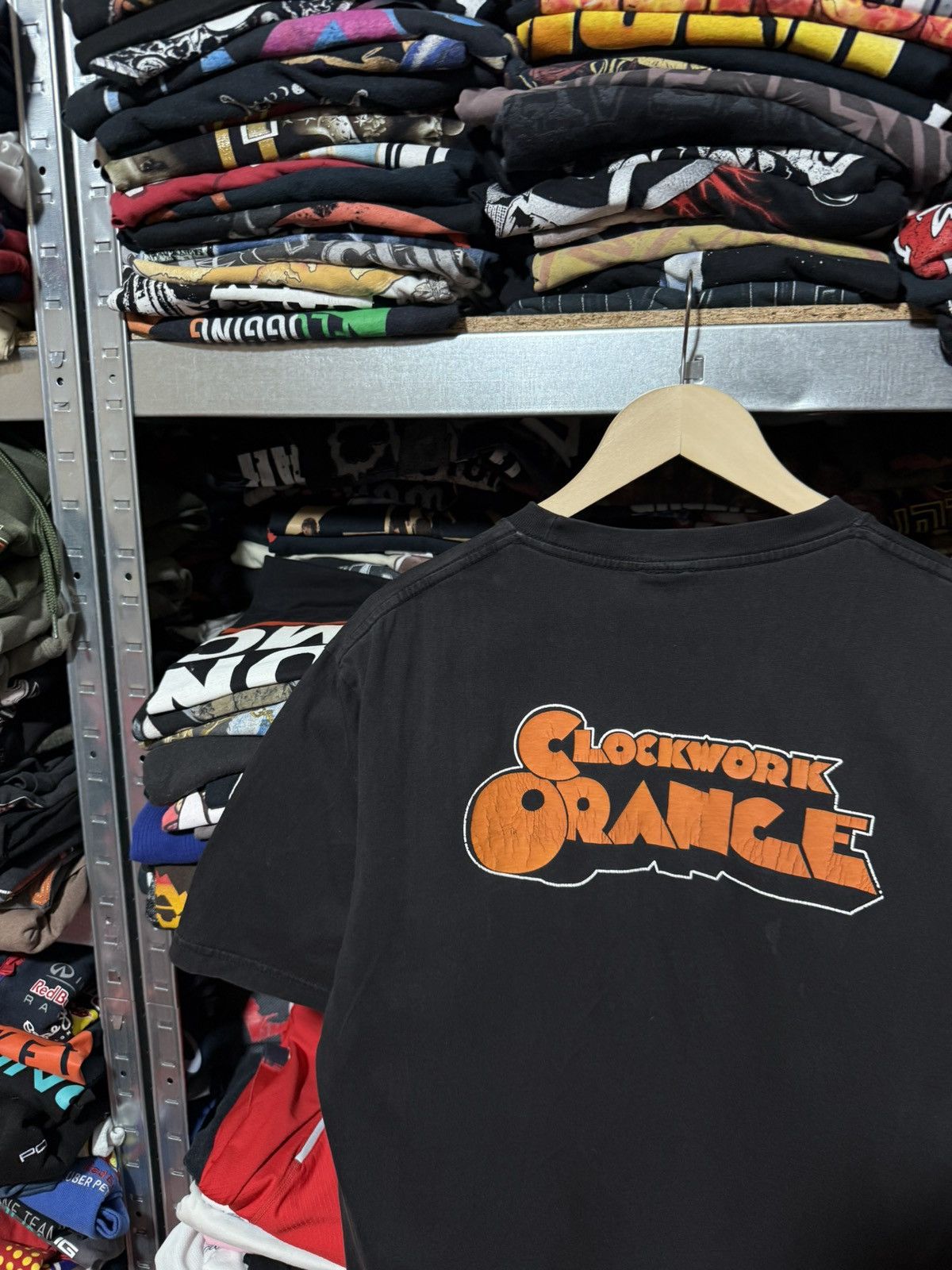 Vintage Vintage 90’s Y2K Clockwork Orange Dead Face Horror T-Shirt Size US XL / EU 56 / 4 - 4 Thumbnail