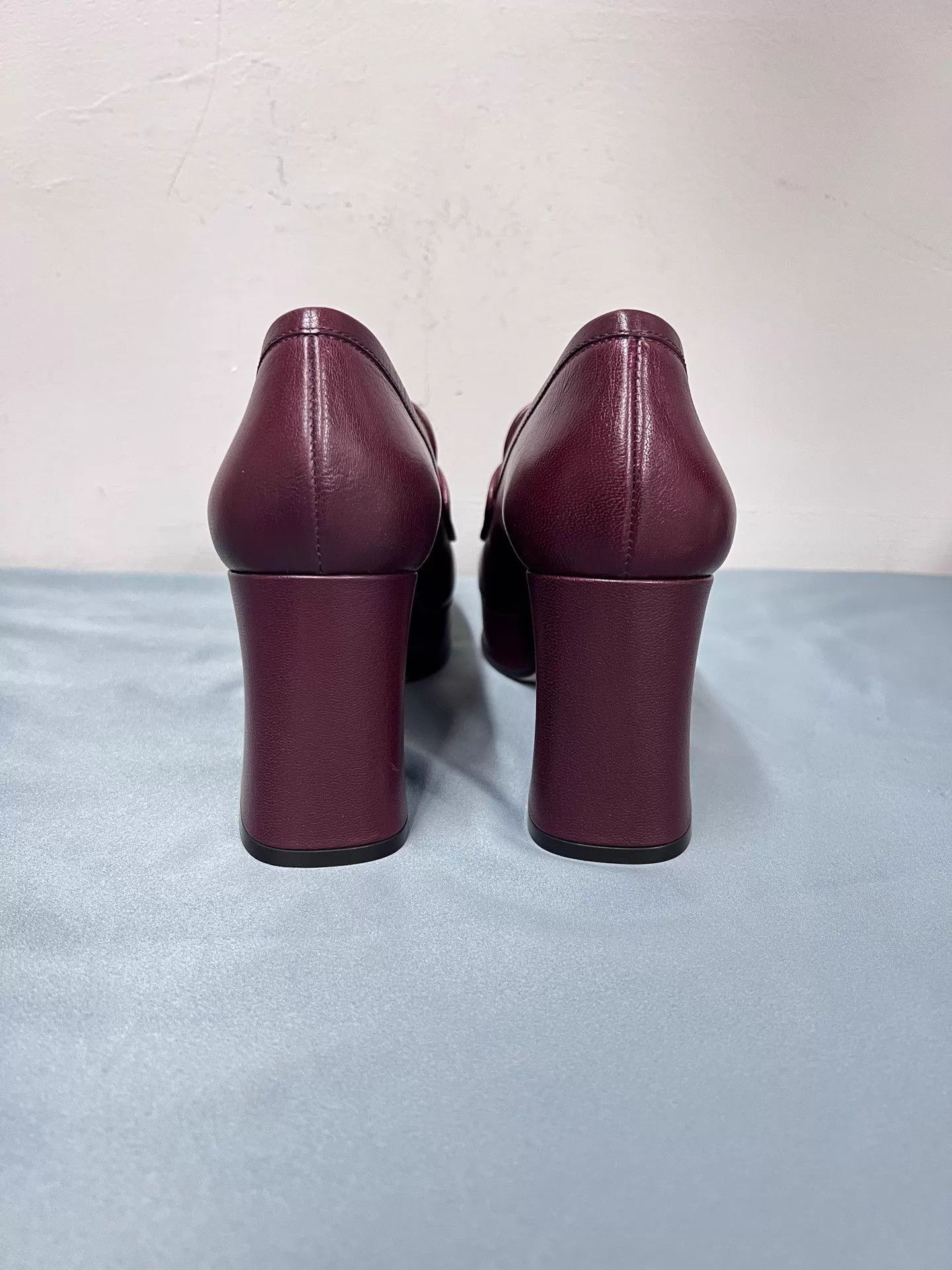 Gucci Gucci HB Cowhide Round Toe Slip-On Block Heel 36.5 Size US 6 / IT 36 - 3 Thumbnail