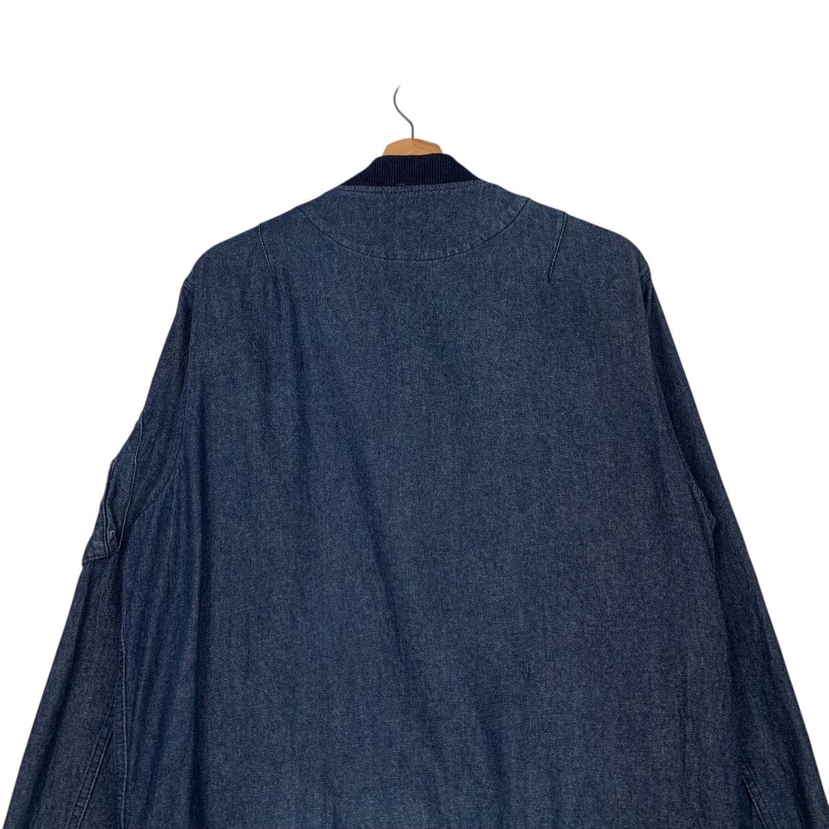 Japanese Brand BACK NUMBER Denim Bomber Jacket Jean Jacket #2192-C97 Size US L / EU 52-54 / 3 - 8 Thumbnail