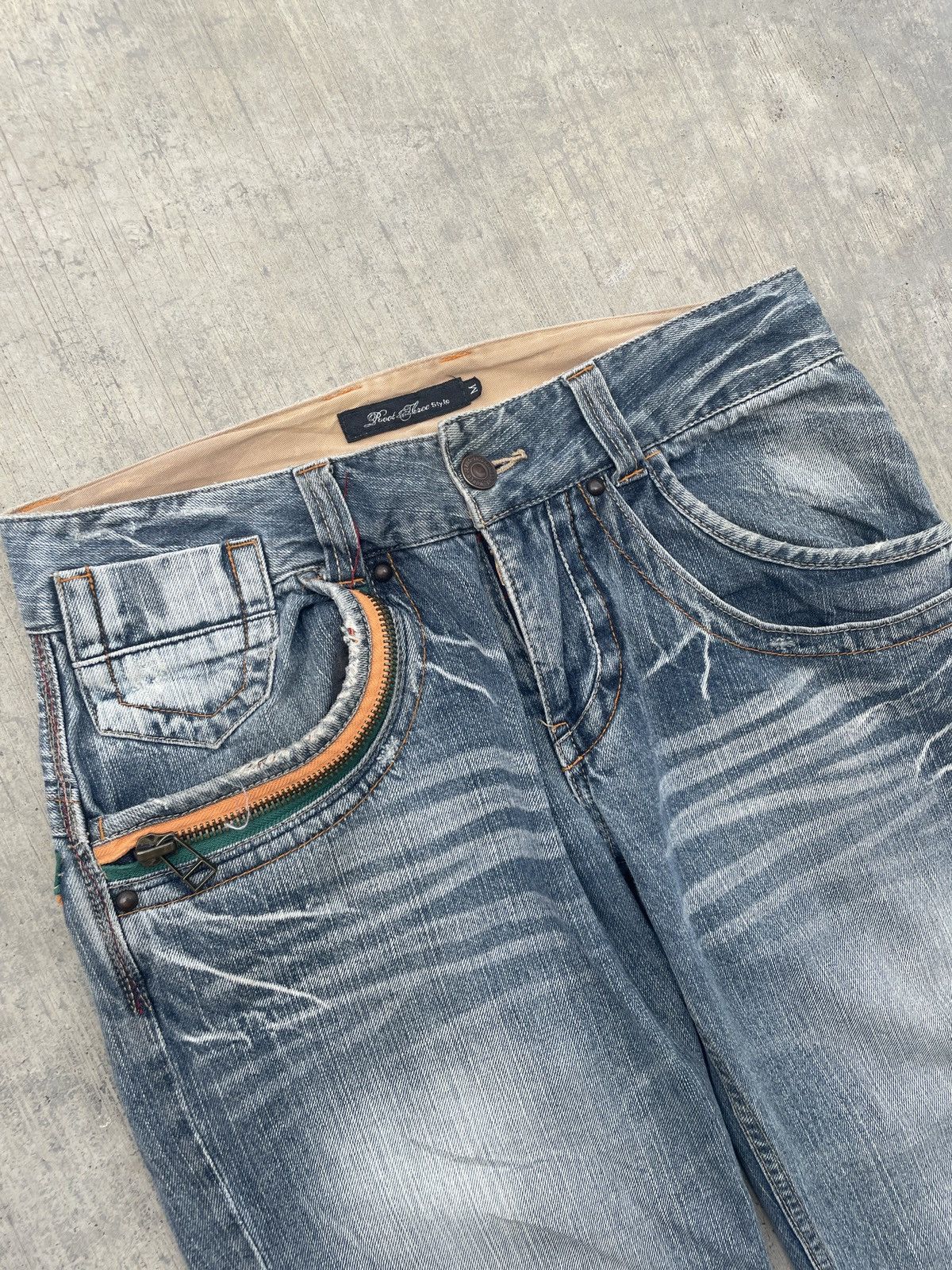 Japanese Brand 2000s JAPANESE BRAND ROOT THREE WHISKER JEANS Size US 32 / EU 48 - 2 Thumbnail