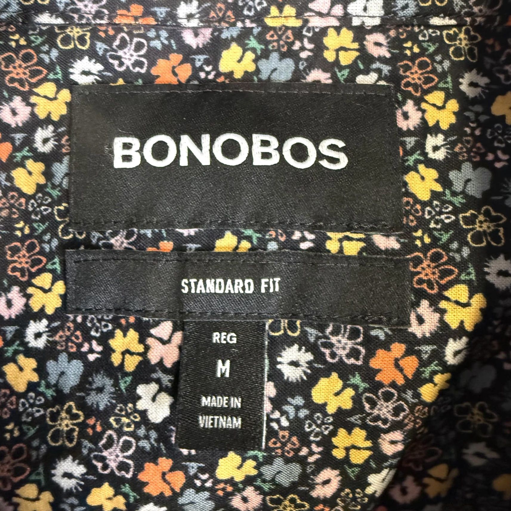 Bonobos Bonobos Shirt Men M Short Sleeve Button Up Riviera Black Floral Standard Fit Black Bonobos Mens M Shirt Size US M / EU 48-50 / 2 - 2 Thumbnail