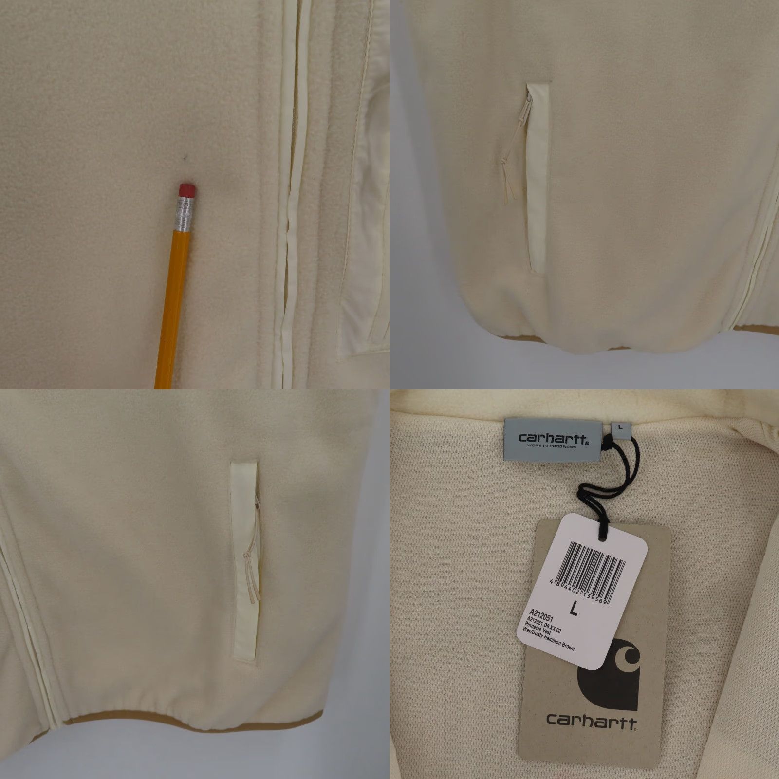 Carhartt NEW Carhartt Men LG WIP Pinnacle Vest Wax Dusty Hamilton Brown A212051 Size US L / EU 52-54 / 3 - 8 Thumbnail