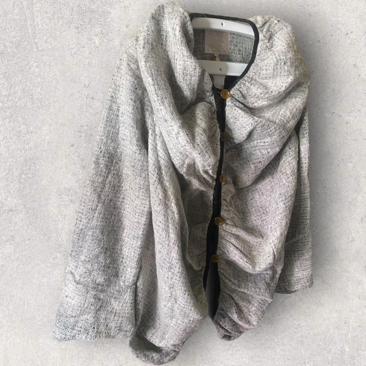 Vivienne Westwood Vintage Gold Label Grey Wool Drunken Jacket Size S / US 4 / IT 40 - 2 Thumbnail