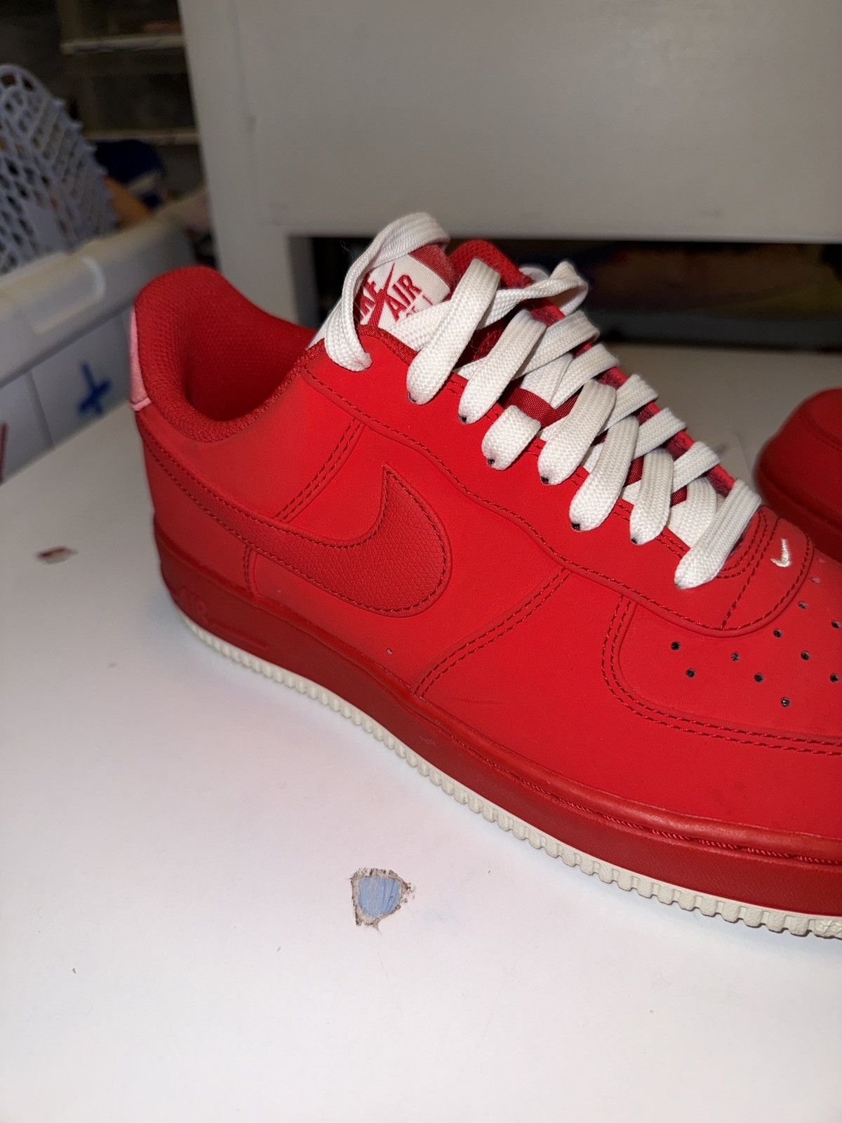 Nike Air Force 1 - red/white Size US 9 / EU 42 - 9 Thumbnail
