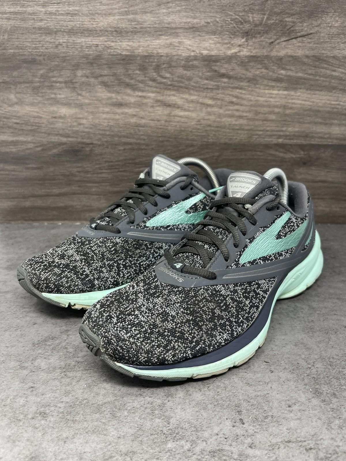 Brooks Brooks Launch 4 Running Shoes Womens Size 10 Black Green Size US 10 / IT 40 - 2 Thumbnail