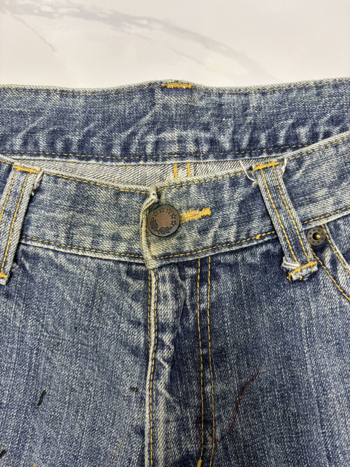 Kapital Vintage Painter Jeans Distress Michel Klein HelmutLang Style Size US 32 / EU 48 - 12 Thumbnail