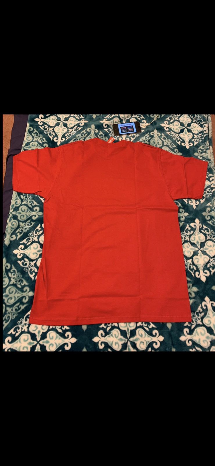 Supreme × Swarovski DSWT Supreme Swarovski Box Logo Tee Red Large Size US L / EU 52-54 / 3 - 6 Thumbnail