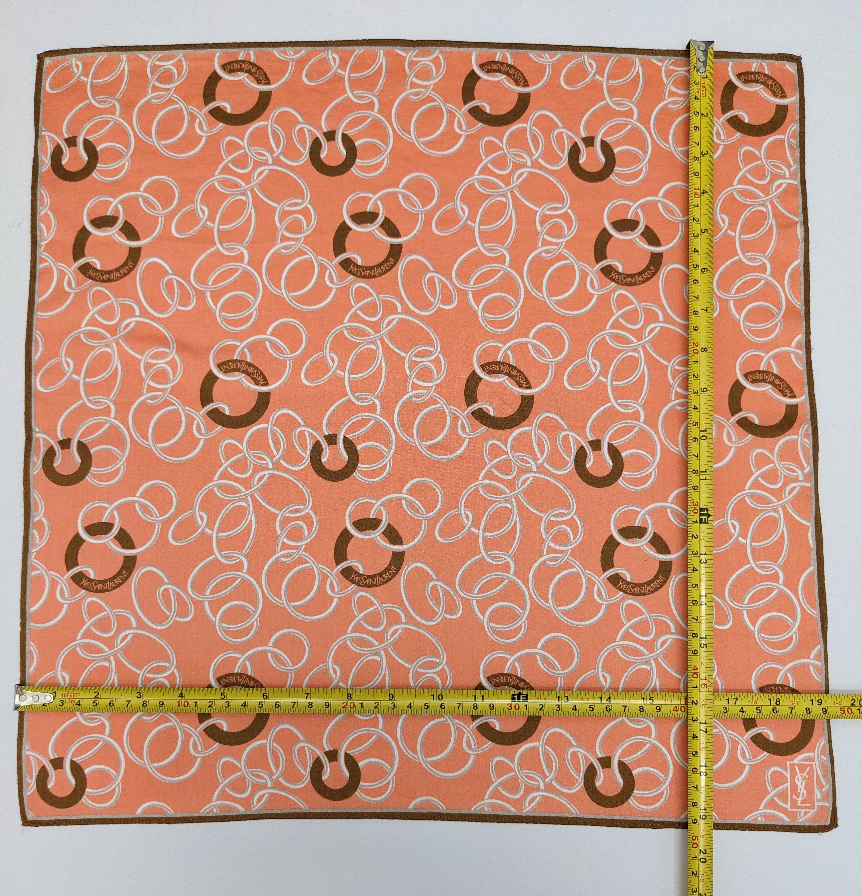 Yves Saint Laurent VINTAGE YVES SAINT LAURENT HANDKERCHIEF Size ONE SIZE - 4 Thumbnail