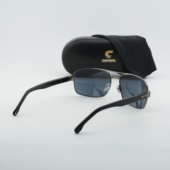 Carrera CARRERA 8063/S 0KJ1 IR Sunglasses Ruthenium Rectangle Frame Size ONE SIZE - 8 Thumbnail