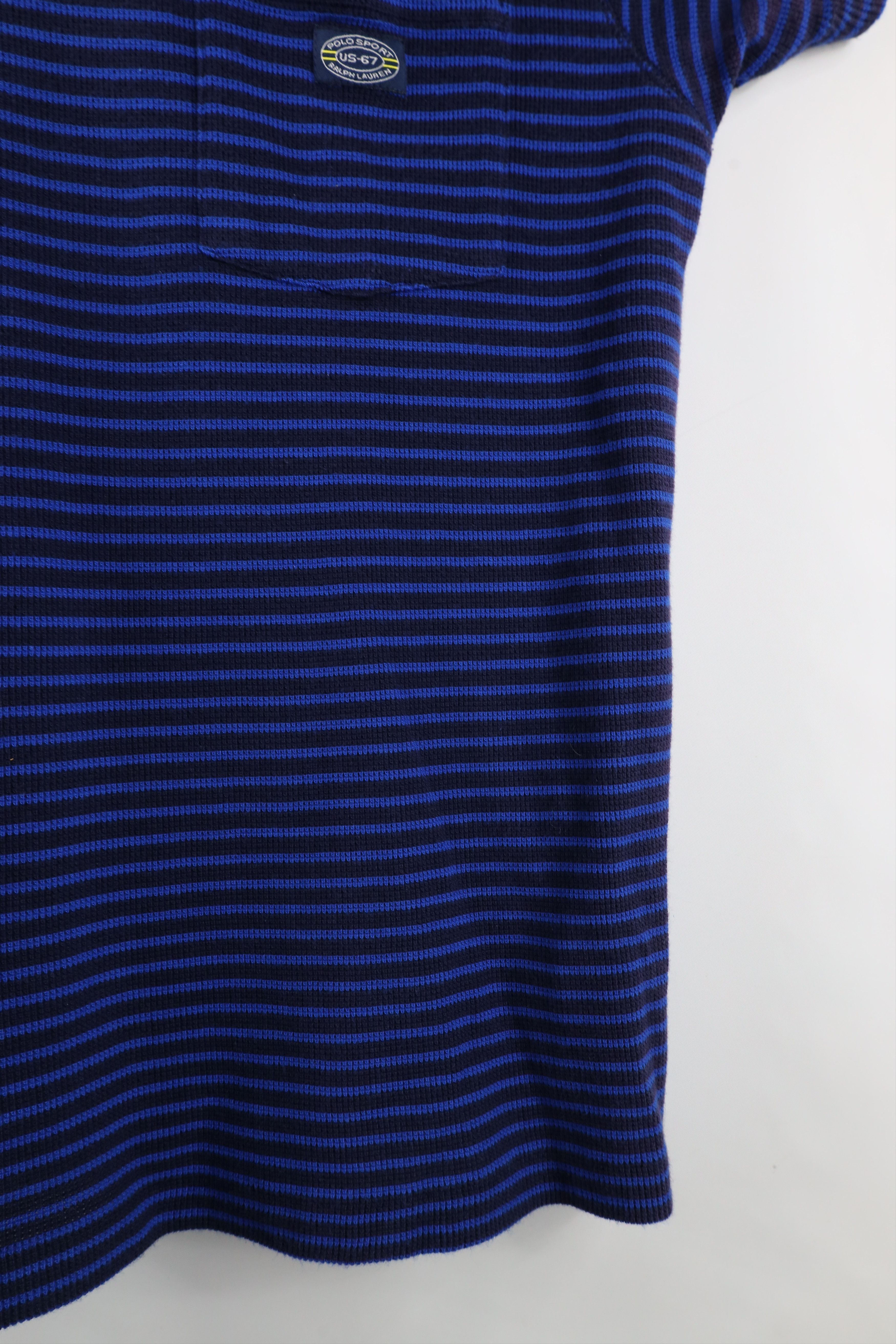 Ralph Lauren × Vintage Vintage 90s Polo Sport Ralph Lauren Waffle Knit T-Shirt Size US L / EU 52-54 / 3 - 8 Thumbnail