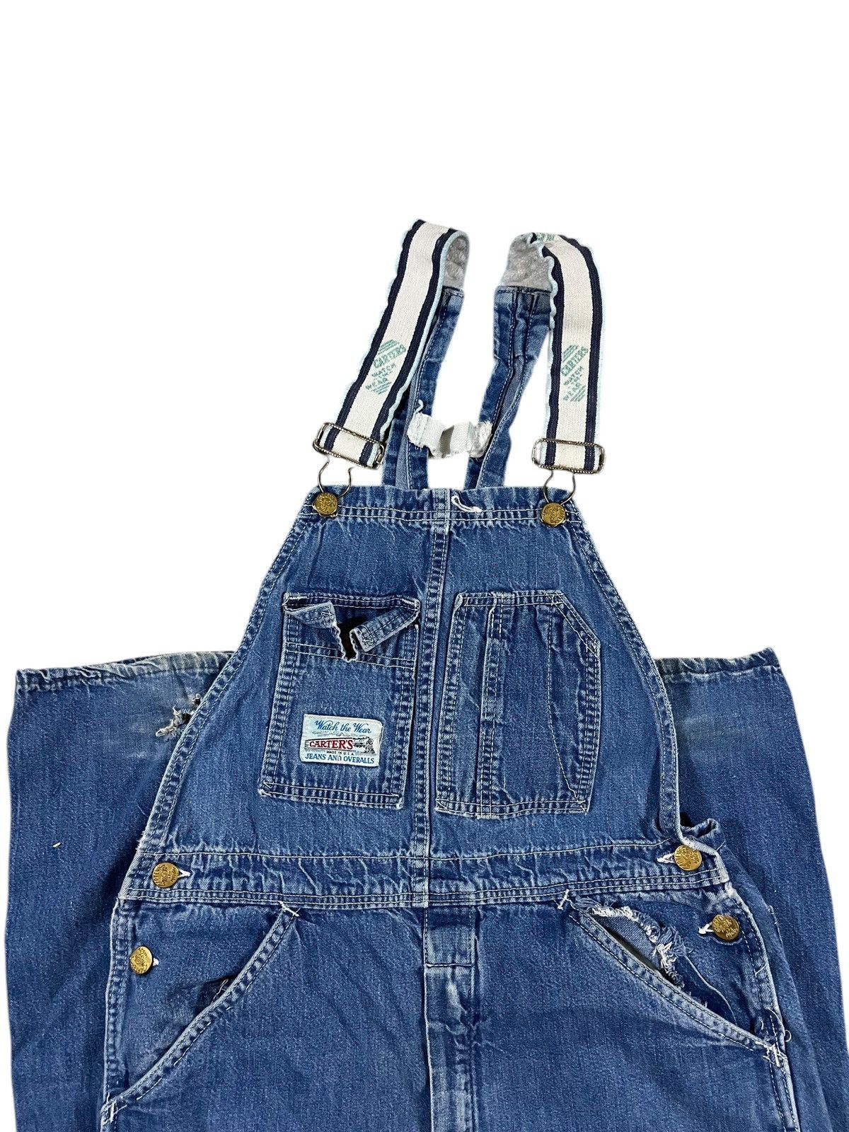 Carhartt × Vintage 70s Painted Denim Carhartt Overalls | Grailed