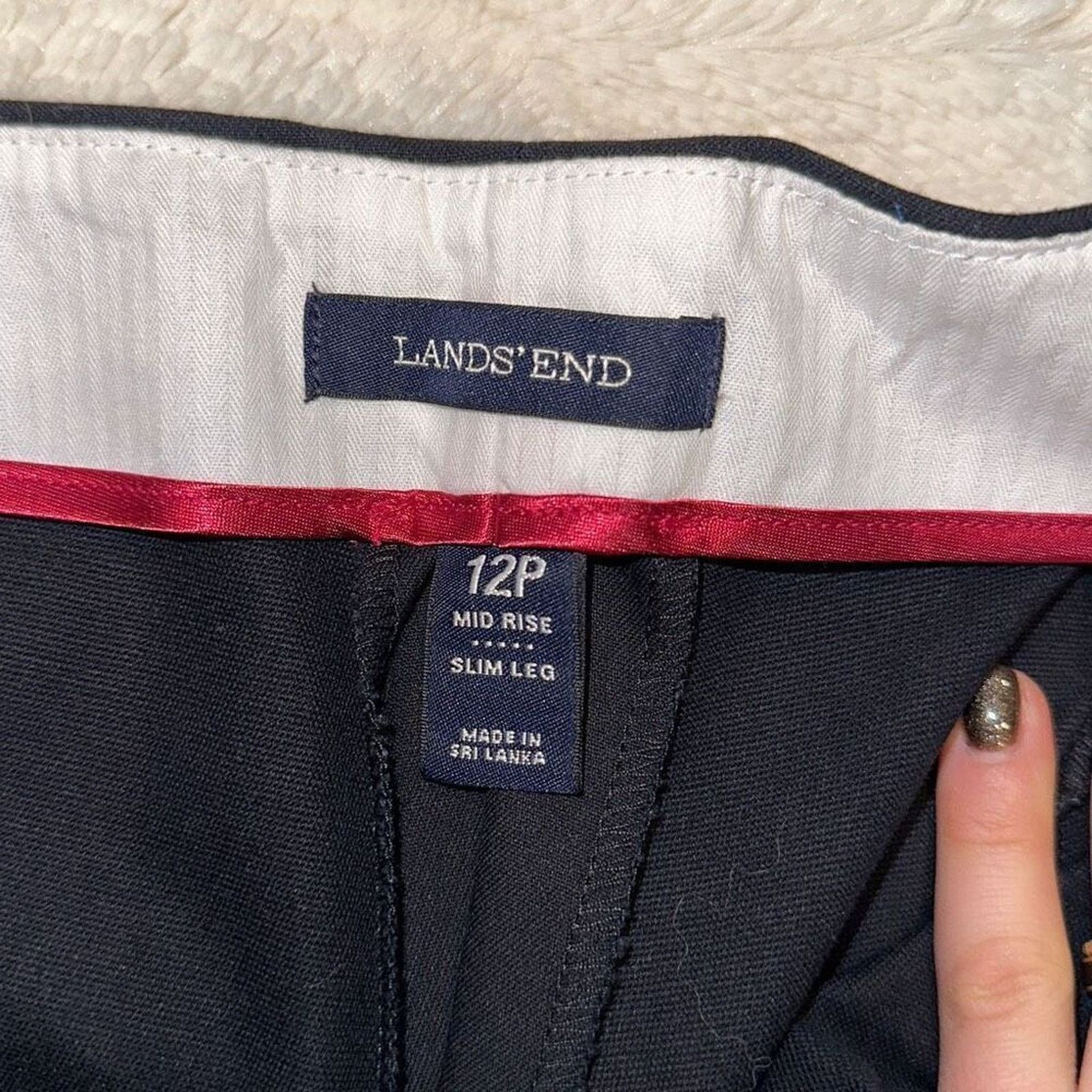 Other Lands’ End Black Skinny Pants | Sz 12P Size 34" / US 12 / IT 48 - 3 Thumbnail