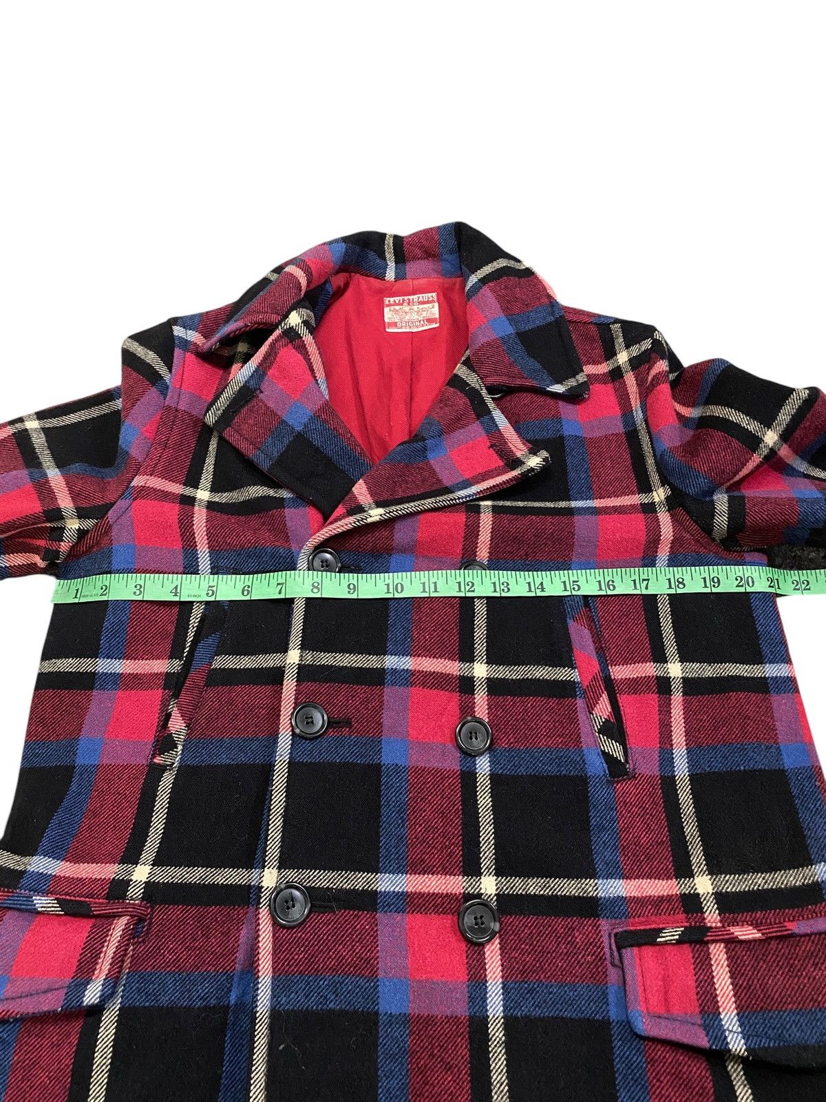 Levi's × Levi's Vintage Clothing × Vintage Vintage Levis Plaid Wool Button Jacket Size US M / EU 48-50 / 2 - 13 Thumbnail