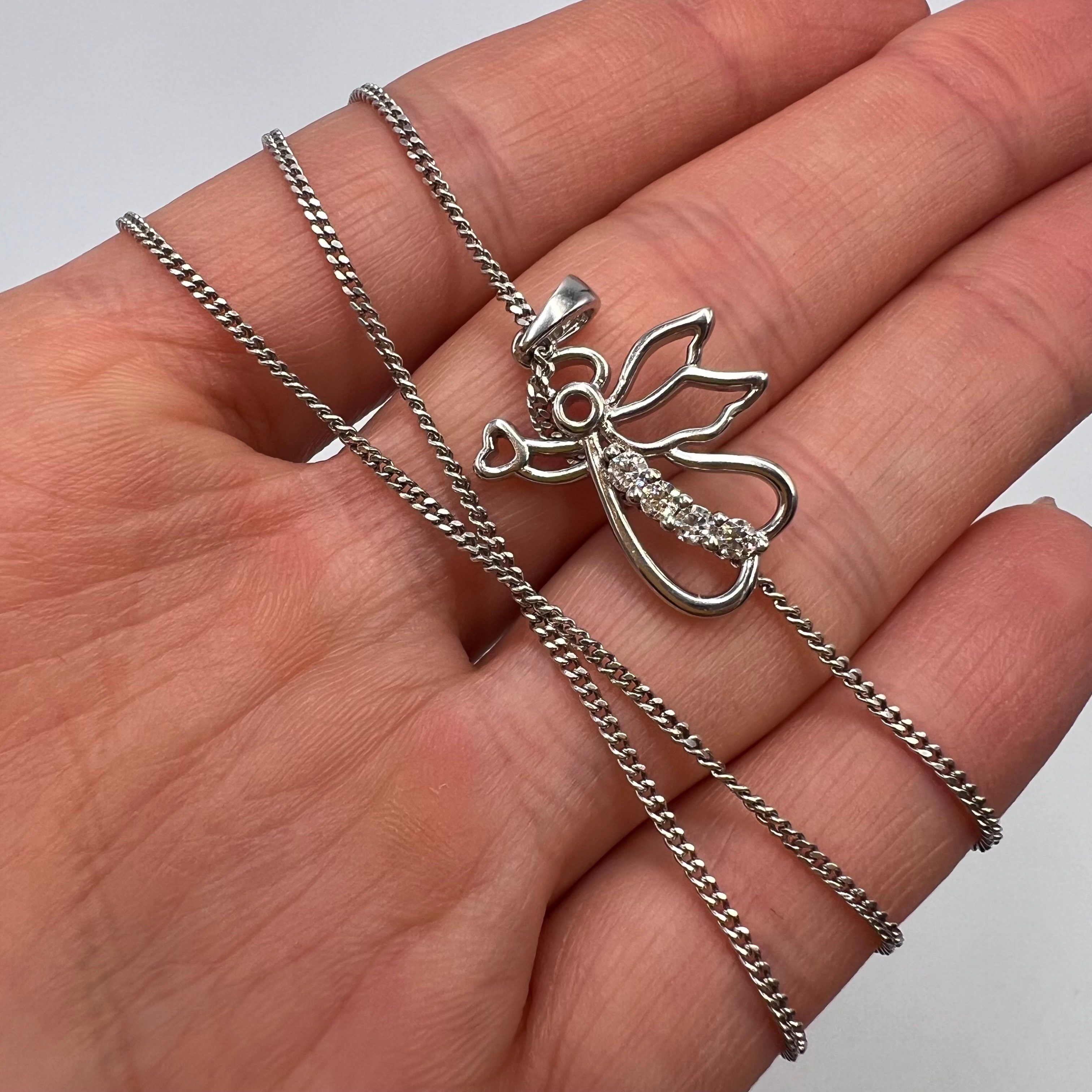 Vintage Unique Pendant Chain Sterling Silver 925 Jewelry