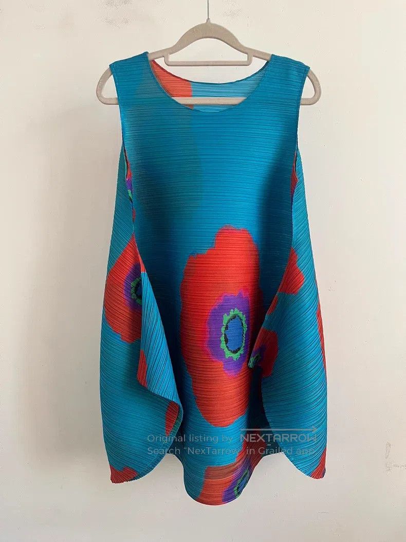 Issey Miyake Issey Miyake Sunflower Print Tank Top Size L / US 10 / IT 46 - 1 Thumbnail