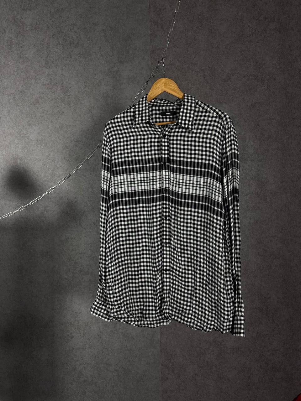 Diesel Diesel luxury designer checkered shirt Size US L / EU 52-54 / 3 - 1 Thumbnail
