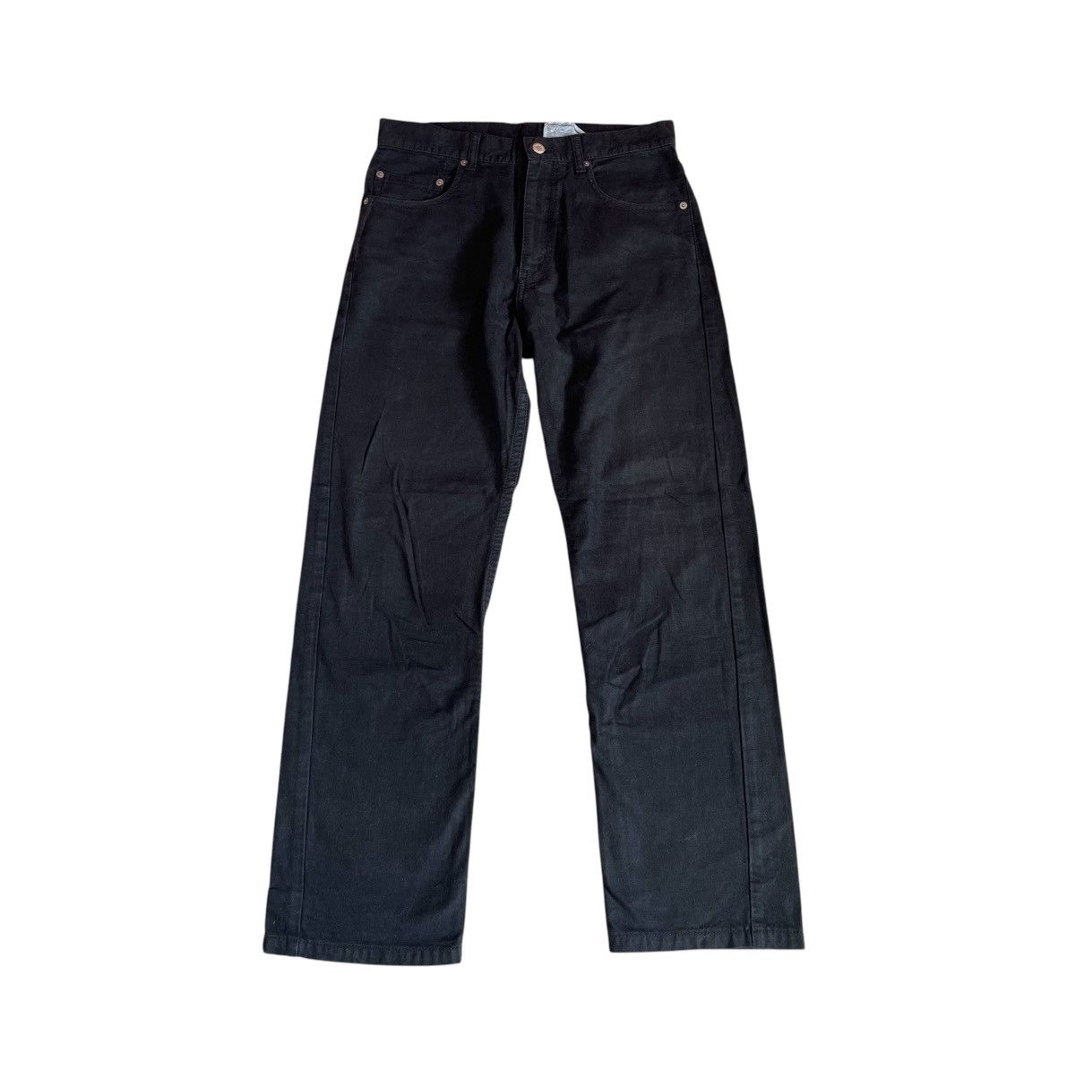 Comme des Garcons Tao cdg AD2010 relaxed fit straight leg black jeans Size US 31 - 1 Thumbnail