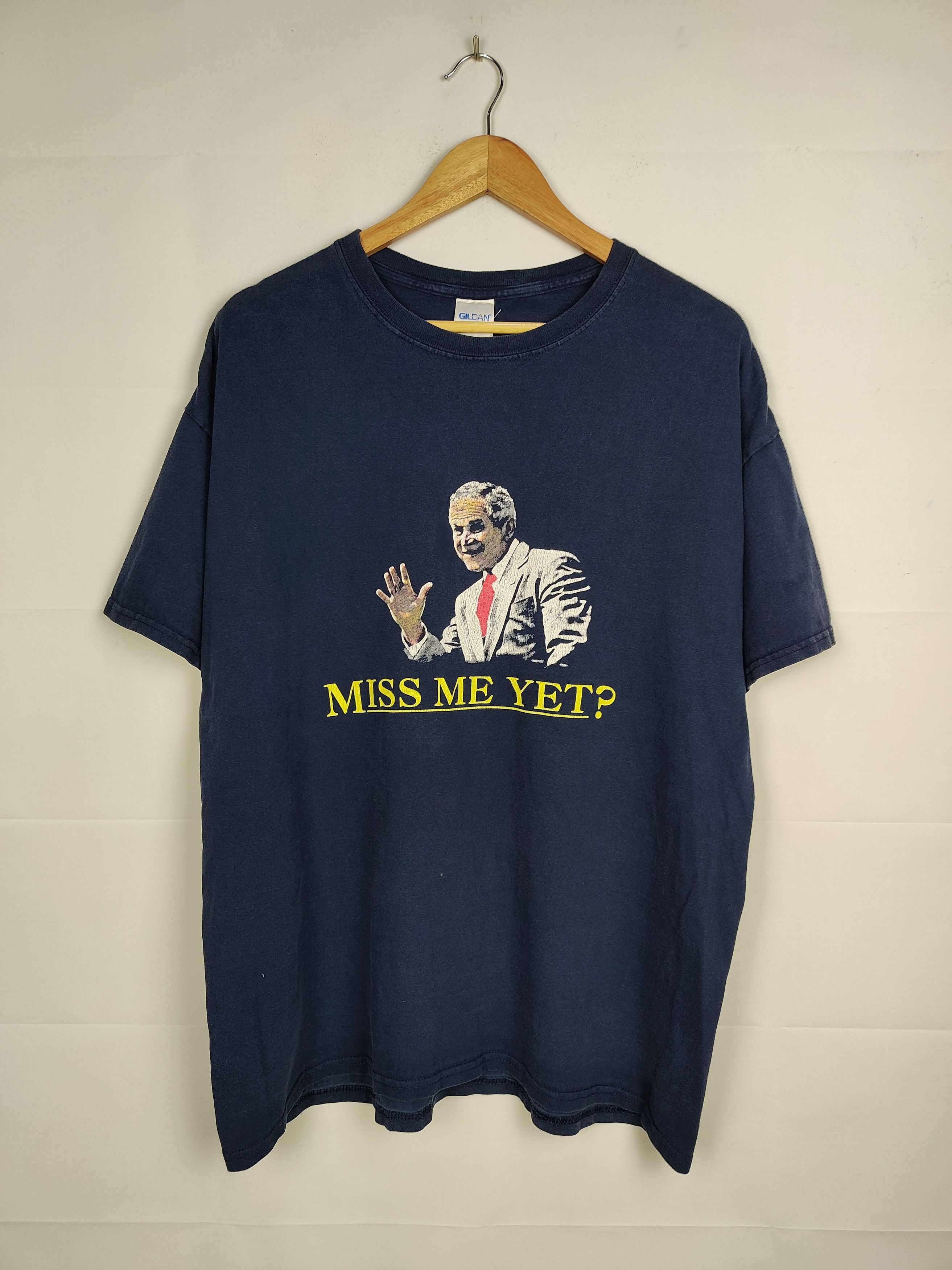 Vintage Vintage George Bush Miss me yet Shirt Size US XL / EU 56 / 4 - 1 Thumbnail