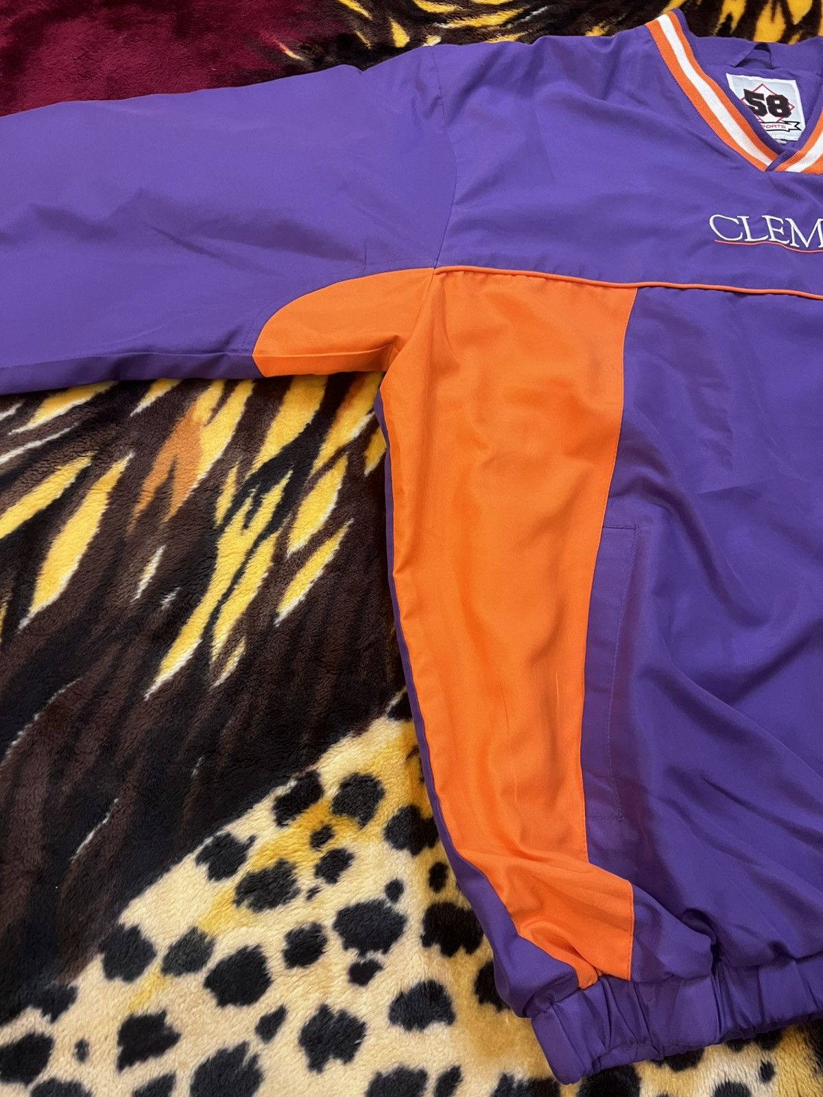 Vintage Y2K CLEMSON Tigers Windbreaker Long-Sleeve Size US XL / EU 56 / 4 - 7 Thumbnail