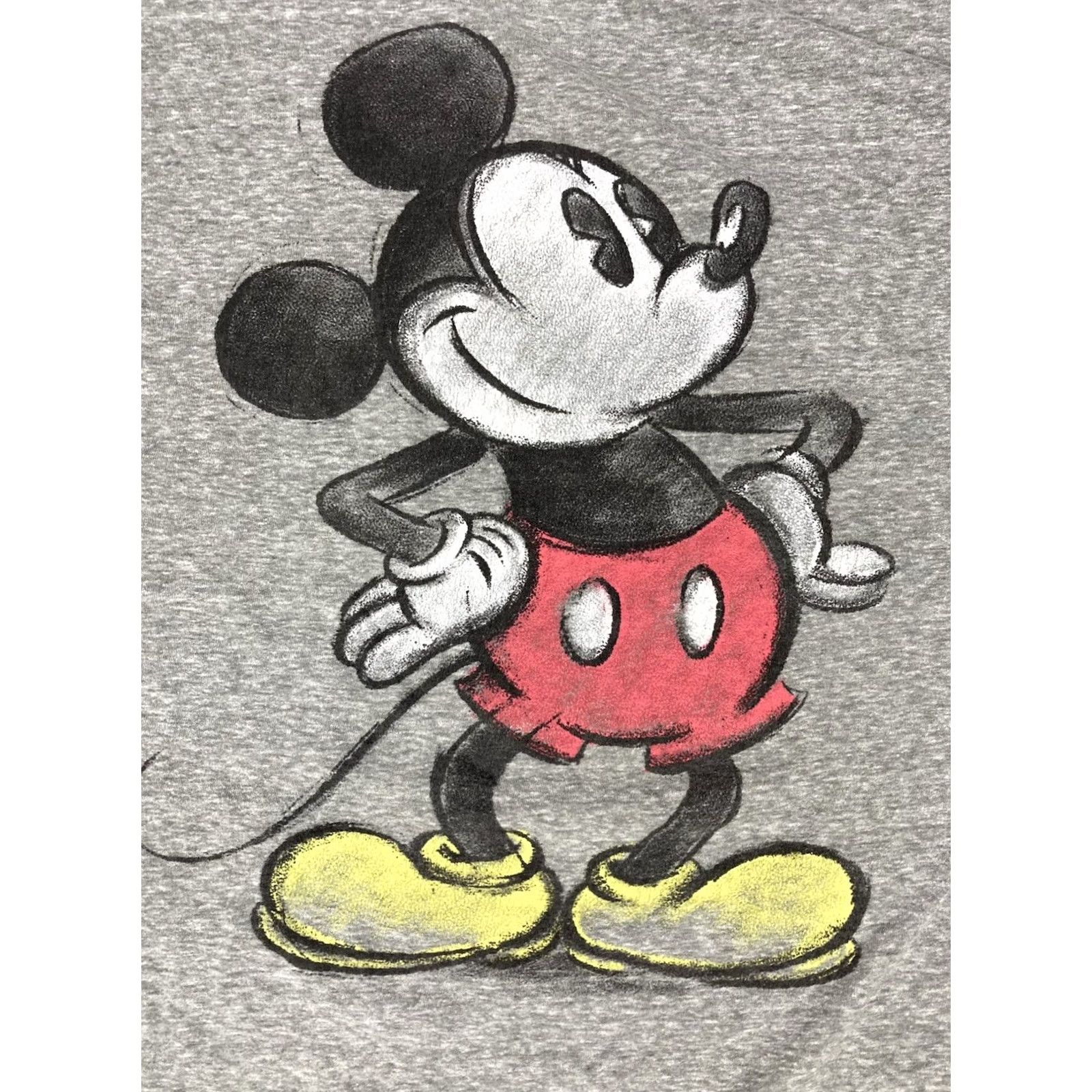 Disney VINTAGE Disney Mickey Mouse Graphic T-shirt Men XXL Gray Short Sleeve Size US XXL / EU 58 / 5 - 2 Thumbnail