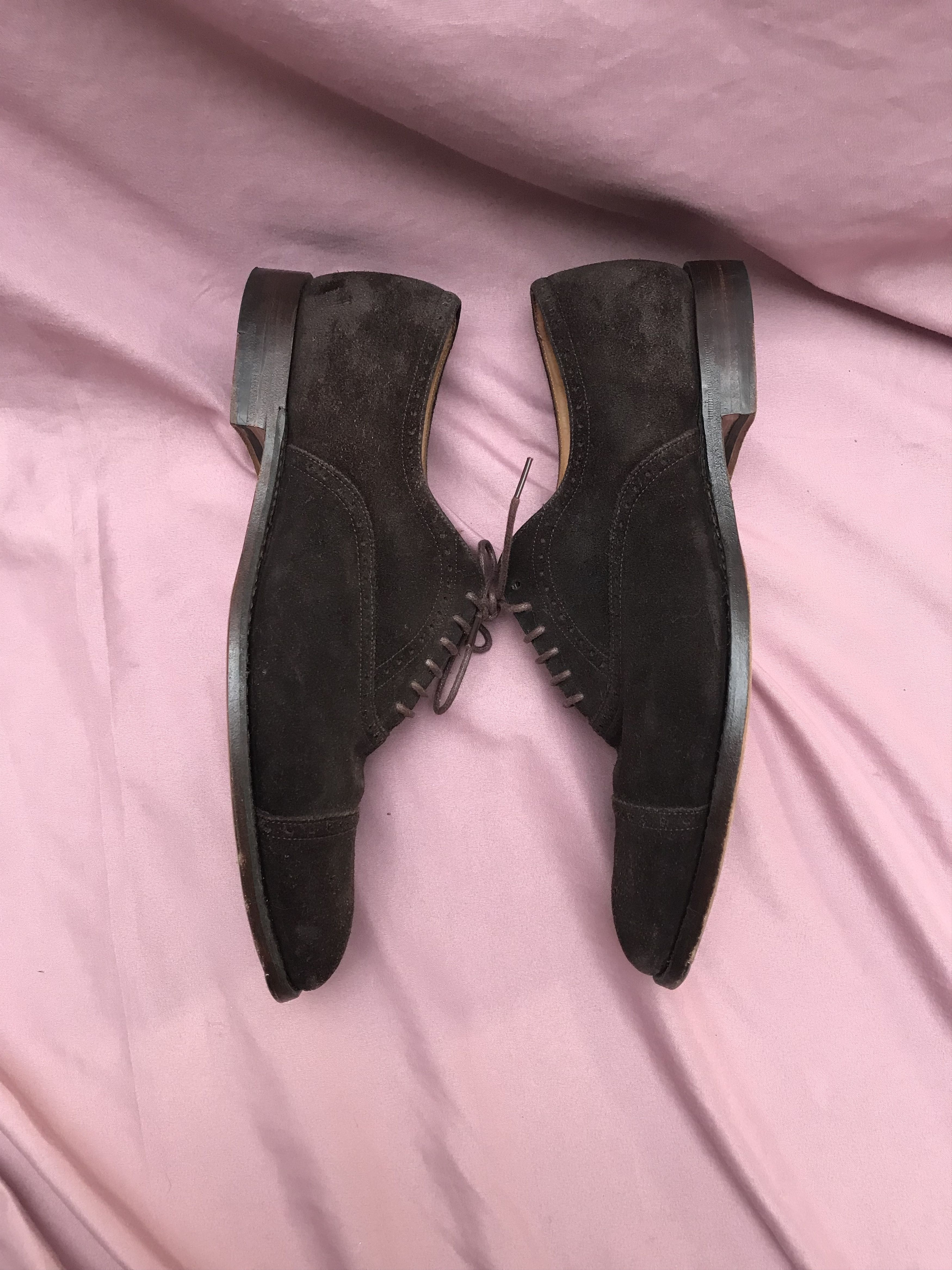 Church's CHURCHS made in england suede unlined oxford shoes Size US 11.5 / EU 44-45 - 6 Thumbnail