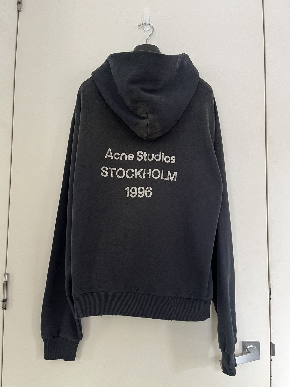 Acne logo hoodie hot sale