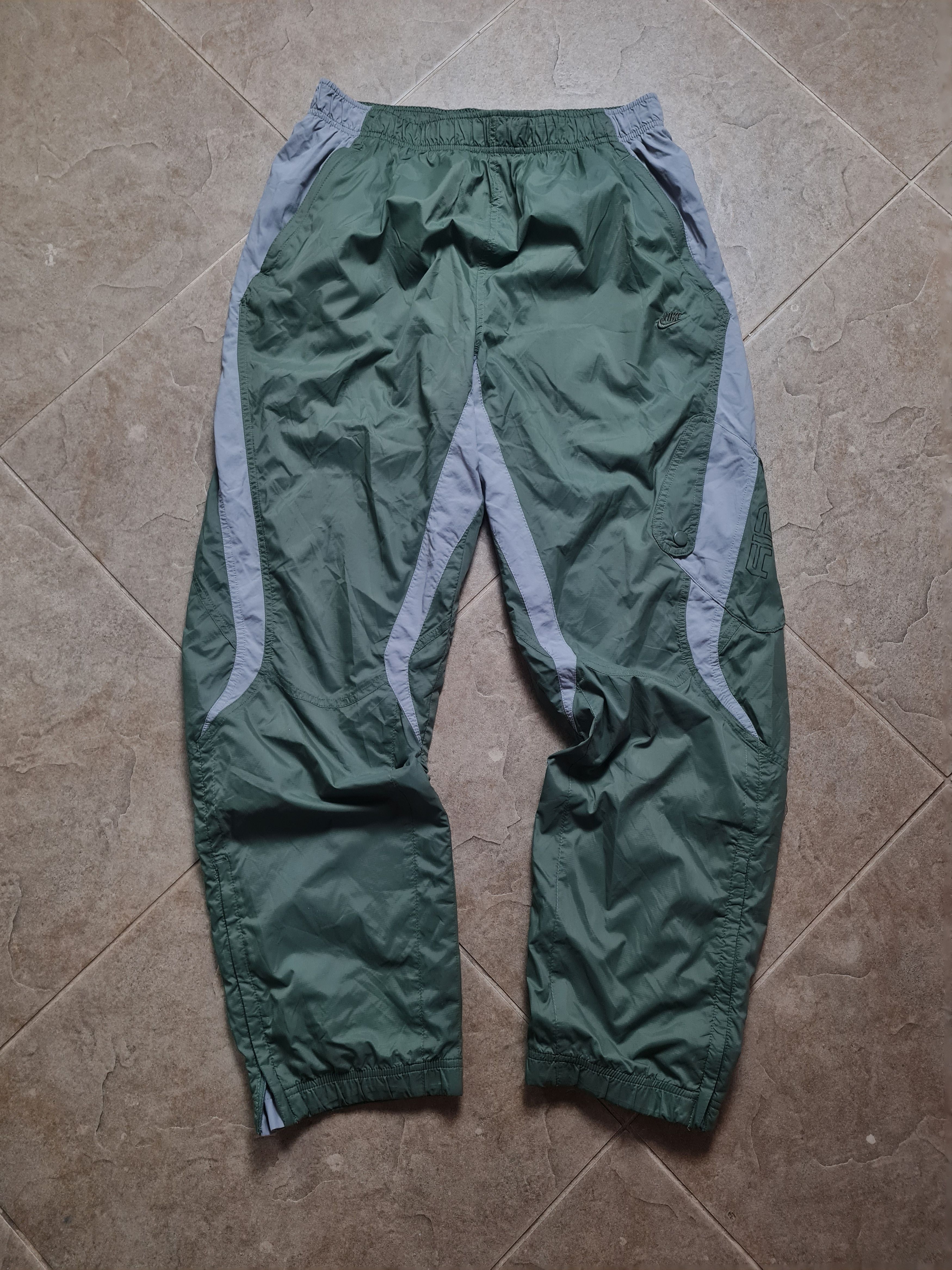 Nike Vintage drill pants khaki 00s Nike AIR Tracksuit Bottoms L Size US 32 / EU 48 - 14 Thumbnail