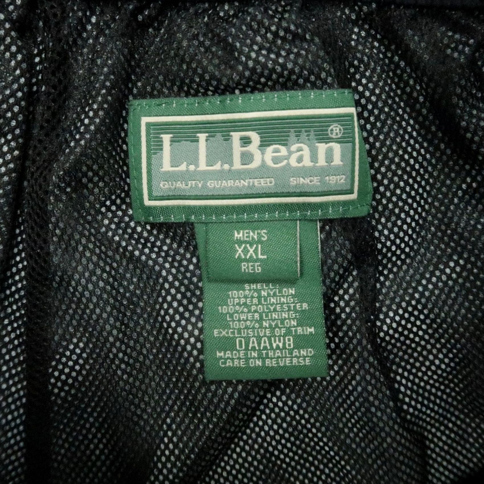 Vintage L.L. Bean Pants Mens 2XL Black Nylon Wool? No, Nylon Straight Front Pockets Regular 32 in Inseam Windbreaker Style Size US 39 - 4 Thumbnail