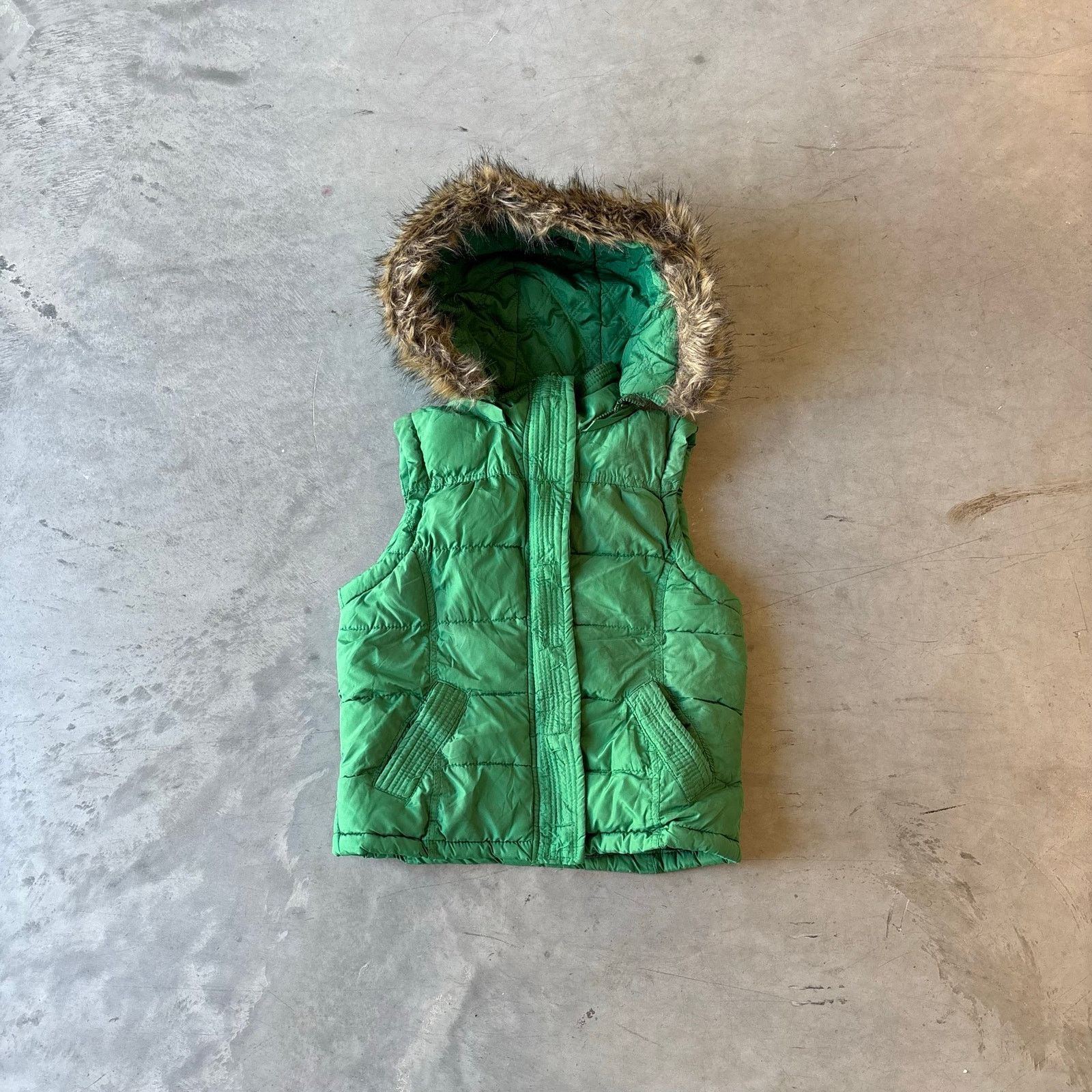 Aeropostale y2k green aeropostale plaid lined puffer vest Size US L / EU 52-54 / 3 - 1 Thumbnail