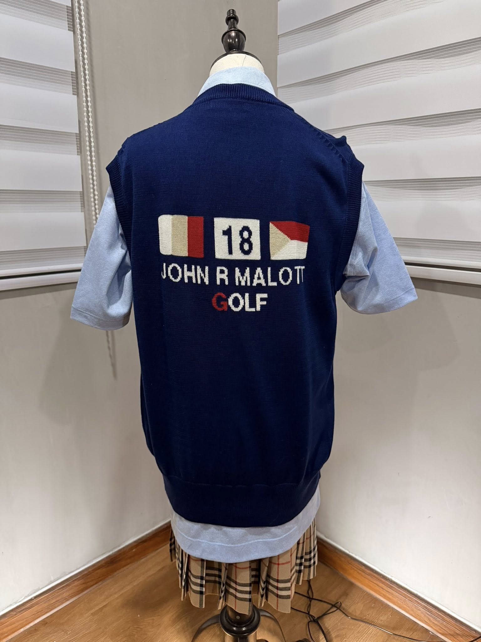 Japanese Brand vintage JOHN R MALOTT GOLF vest M 4130 Size 38R - 1 Thumbnail
