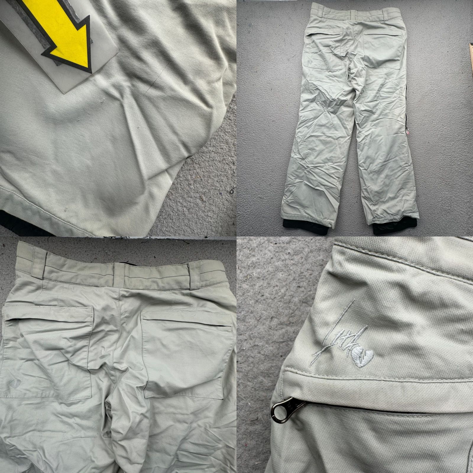 Vintage VINTAGE Nitro Snowboards Lita Pants Womens Large Gray Black Nylon Pockets Gray Pants Womens L Regular Gray Wide-Leg 30.5 in Inseam Mens/Womens Size 36" / US 14 / IT 50 - 8 Thumbnail