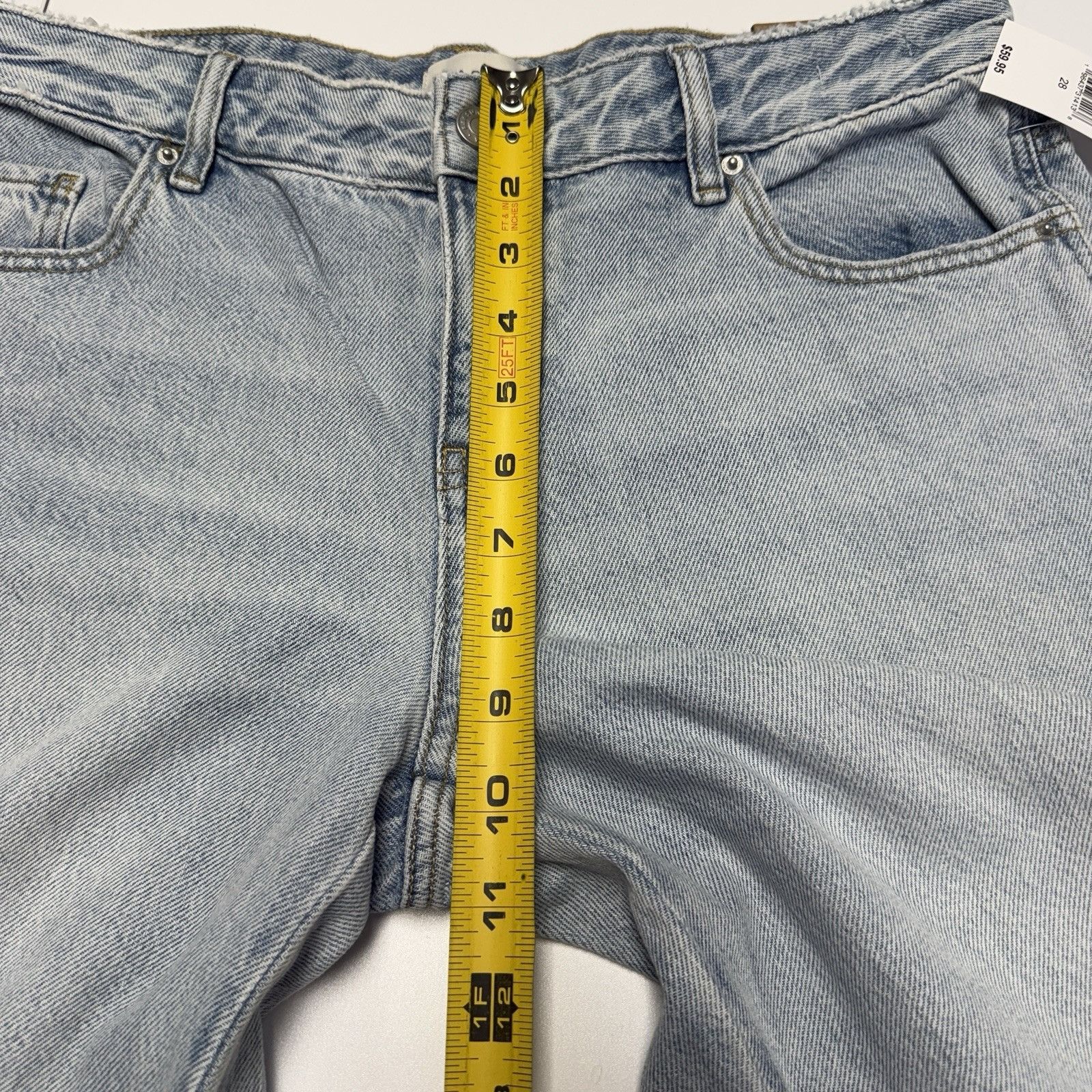Pacsun PacSun Ripped Baggy Wide Leg Jeans Shiloh Light Blue Wash Si Size US 28 / EU 44 - 10 Thumbnail