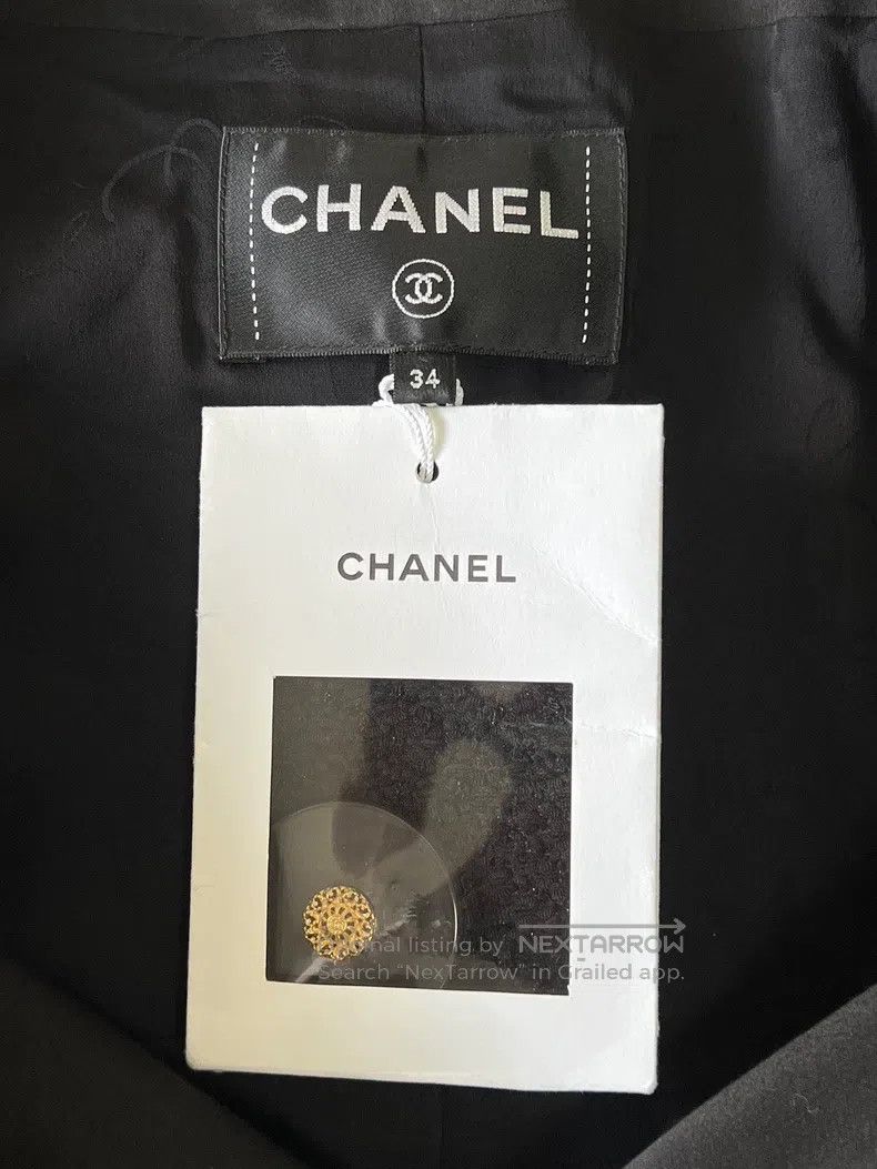 Chanel Chanel Metropolitan Series Black Gold-plated Jacket Size XXS / US 00 / IT 34 - 8 Thumbnail