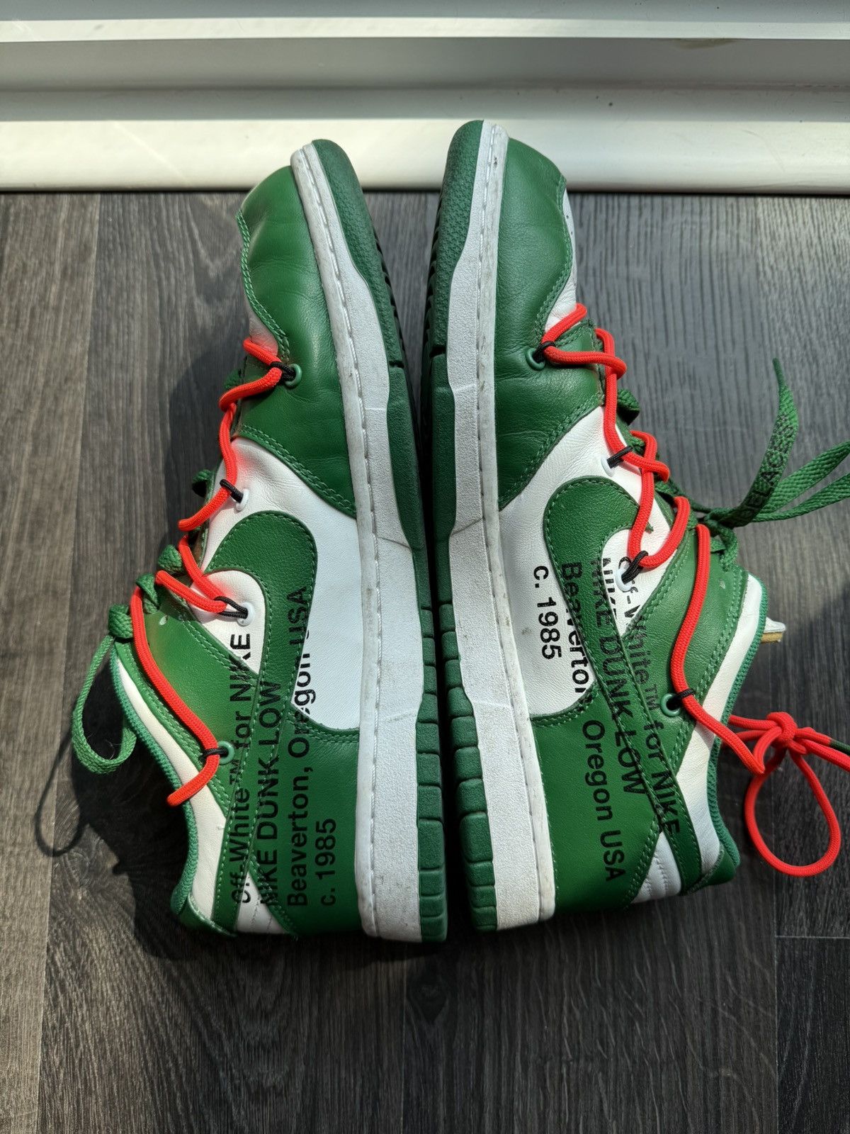 Nike × Off-White Offwhite dunk pine green Size US 10 / EU 43 - 1 Thumbnail
