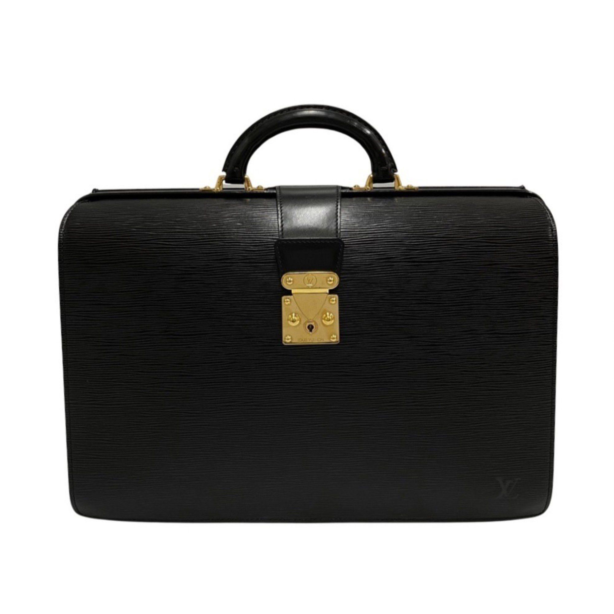 image of Louis Vuitton Serviette Handbag in Black, Men's