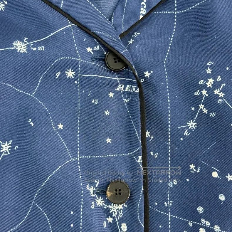 Dior Dior Blue constellation mulberry silk shirt Size XXS / US 00 / IT 34 - 7 Thumbnail