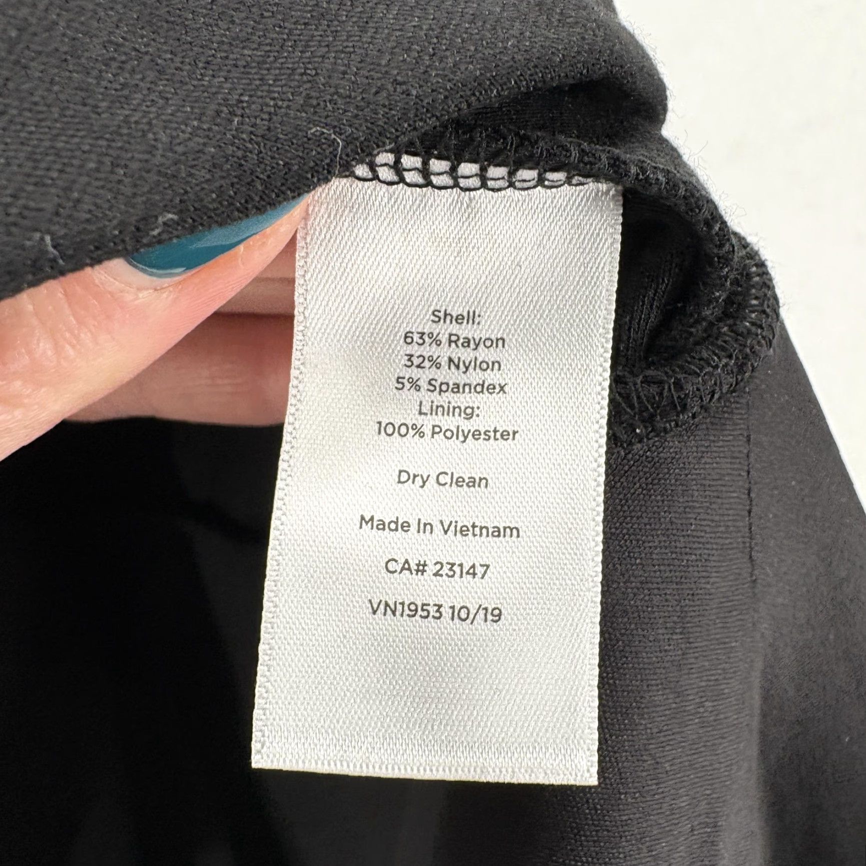 Talbots Talbots Dress Womens 14 Black Sleeveless Sheath Ruffle Little Black Dress NWT Size XL / US 12-14 / IT 48-50 - 5 Thumbnail