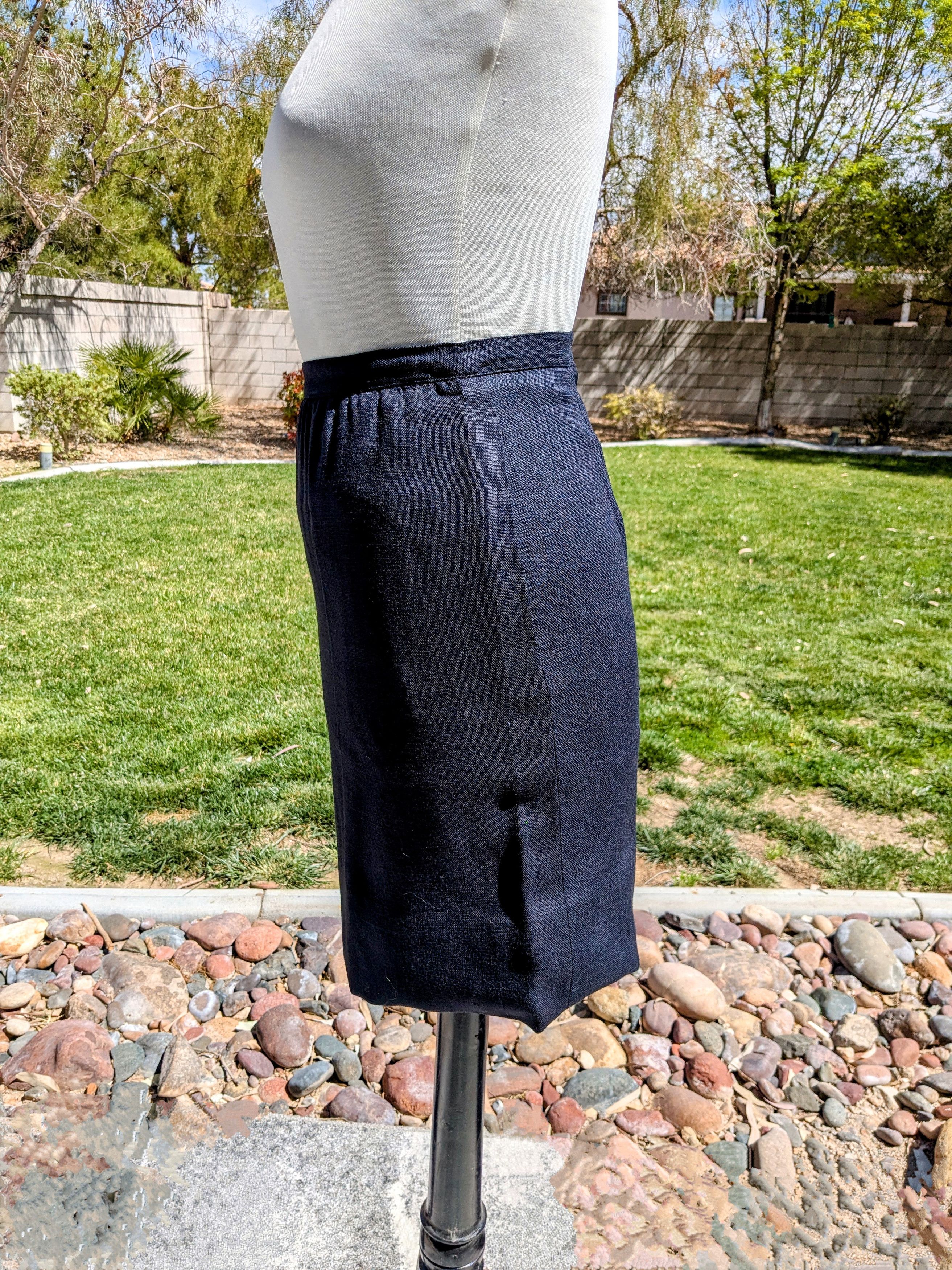 Vintage Vintage 1980s Double Breasted Jacket+Skirt 2pc Petite Outfit Size M / US 6-8 / IT 42-44 - 9 Thumbnail