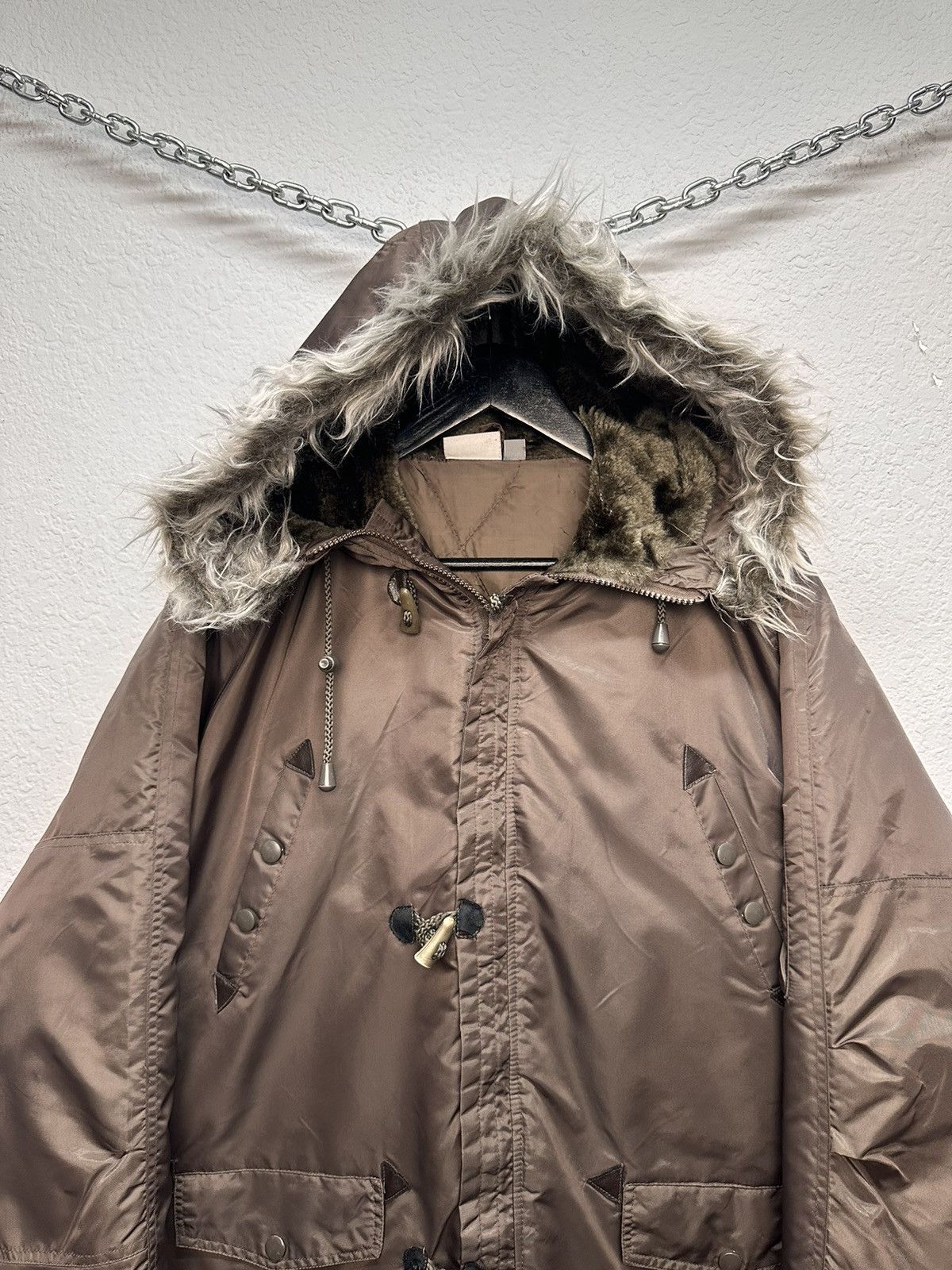Issey Miyake WOW😻 Vintage Fur JACKET Mohair LGB HOODIE JAPAN CANADA GOOSE Size US XL / EU 56 / 4 - 2 Thumbnail